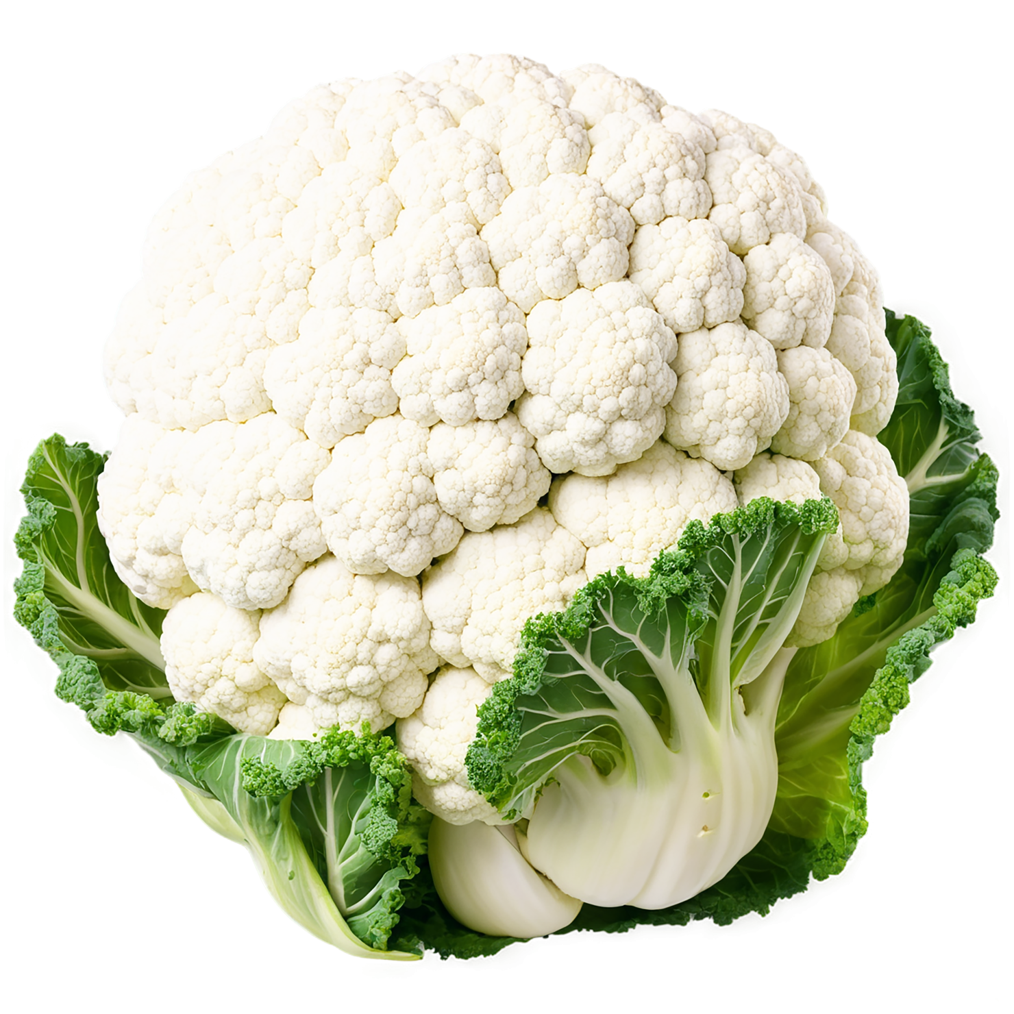 Cauliflower vegetables isolated on transparent background #10963