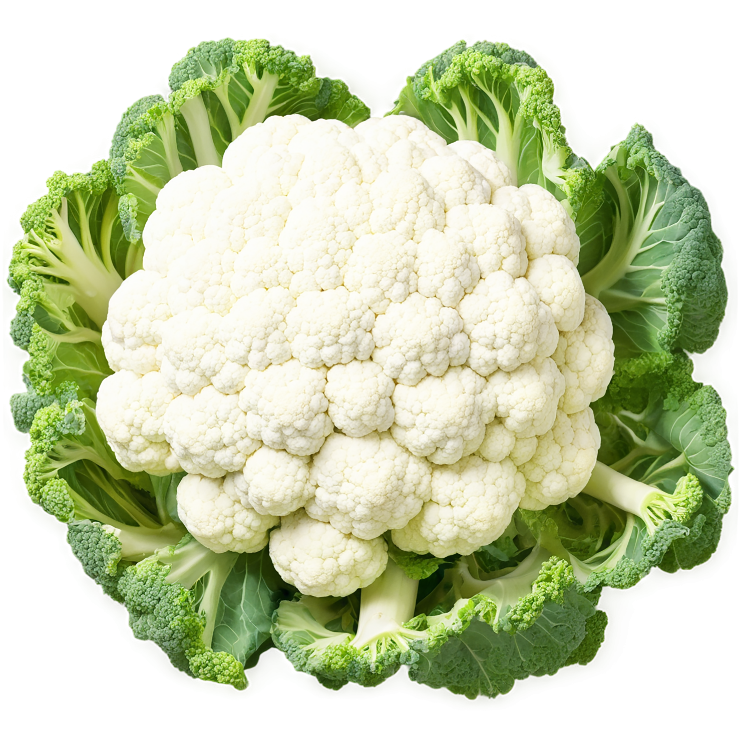 Cauliflower vegetables isolated on transparent background #10969
