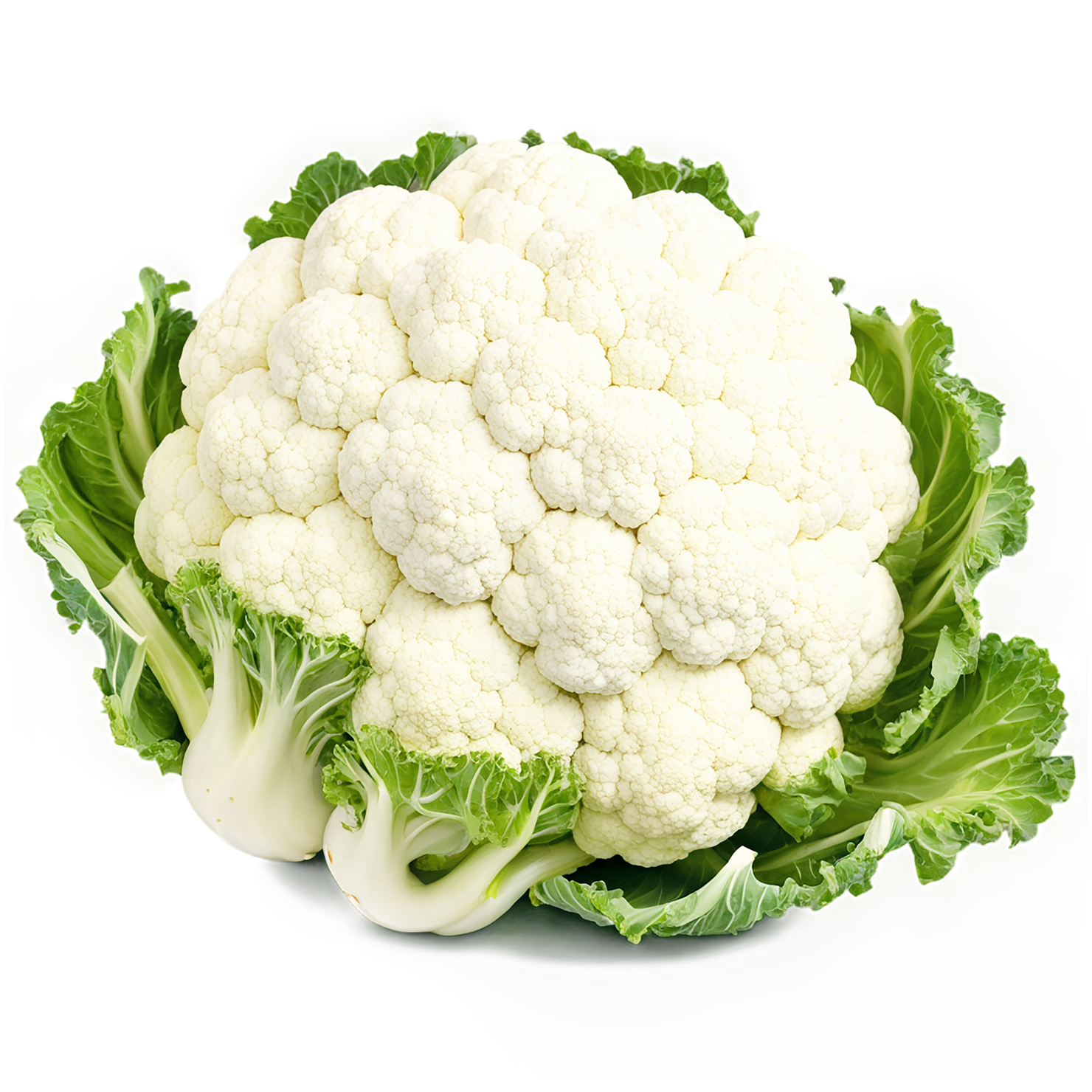 Cauliflower vegetables isolated on transparent background #10976