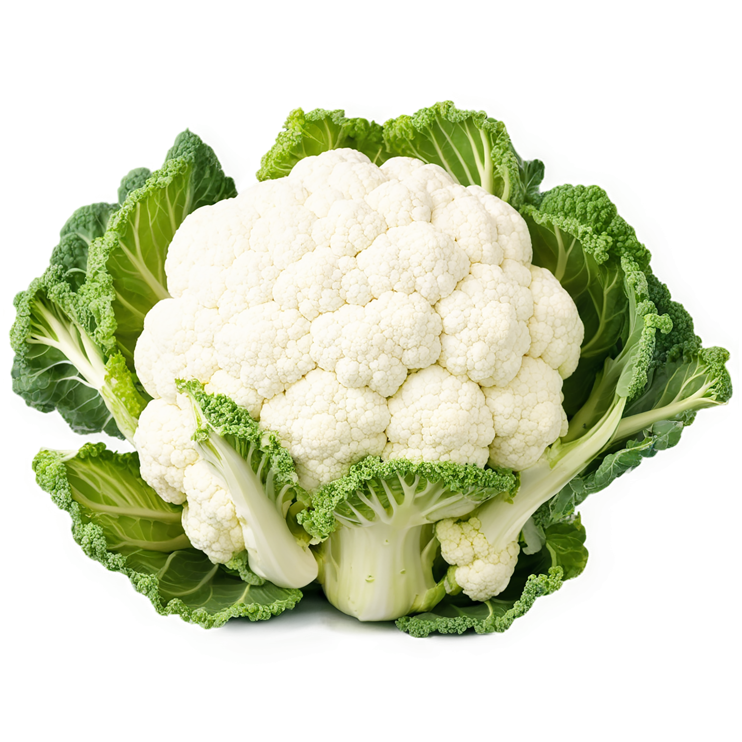 Cauliflower vegetables isolated on transparent background #10978