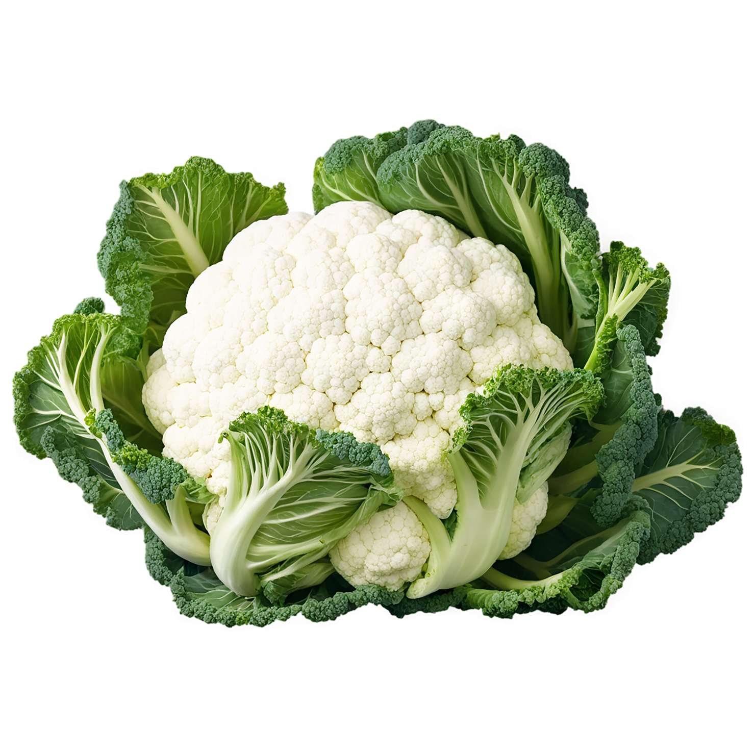 Cauliflower vegetables isolated on transparent background #10979
