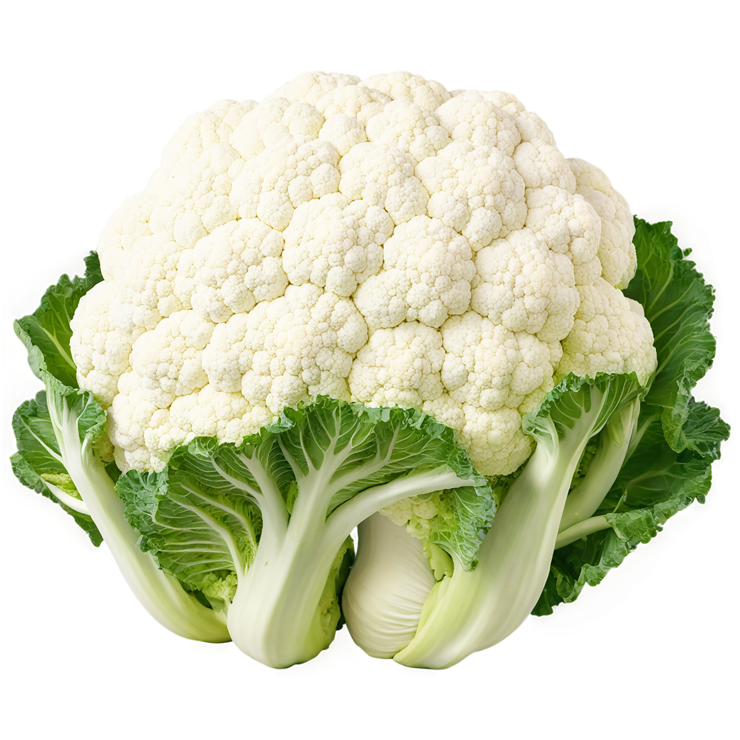 Cauliflower vegetables isolated on transparent background #10980