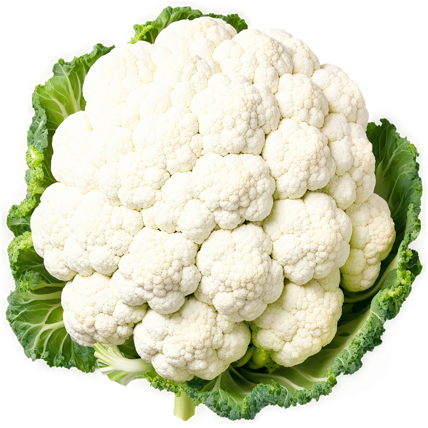 Cauliflower vegetables isolated on transparent background #10982