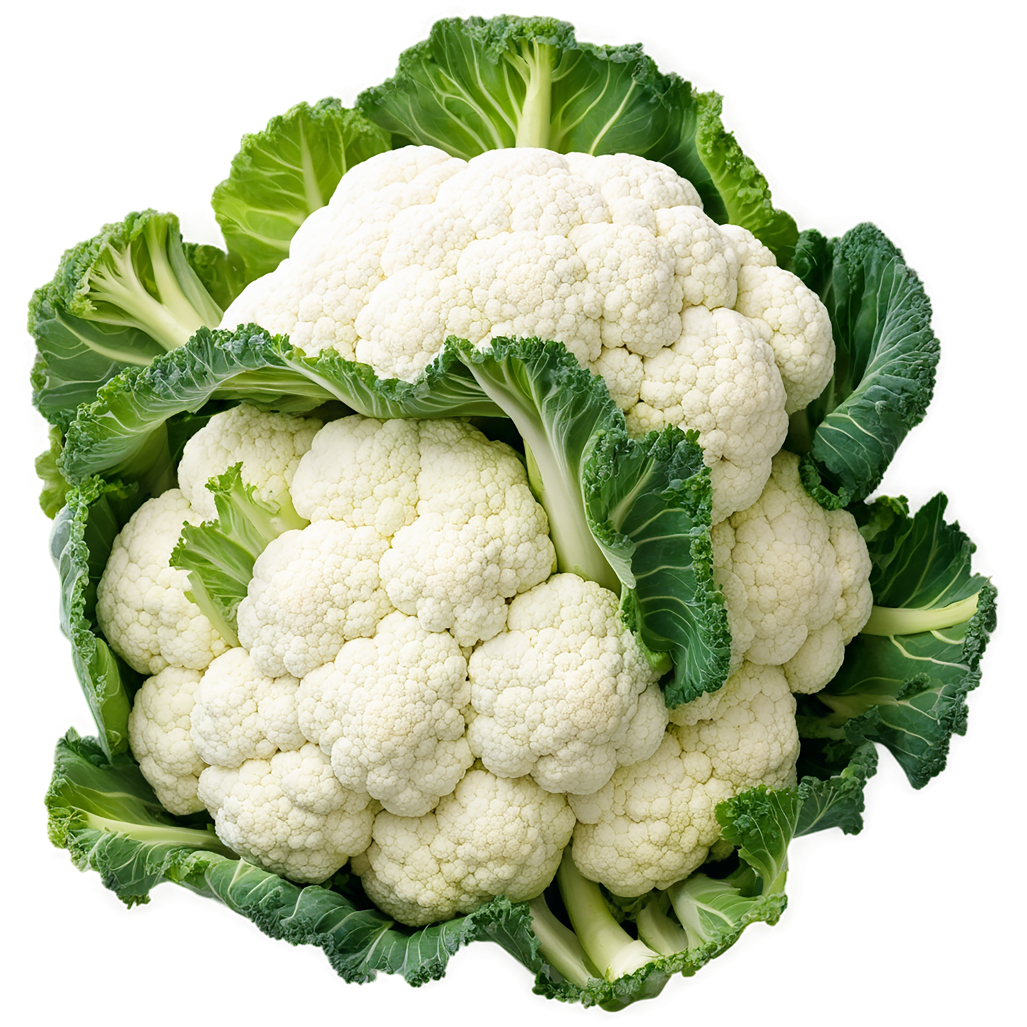 Cauliflower vegetables isolated on transparent background #10983
