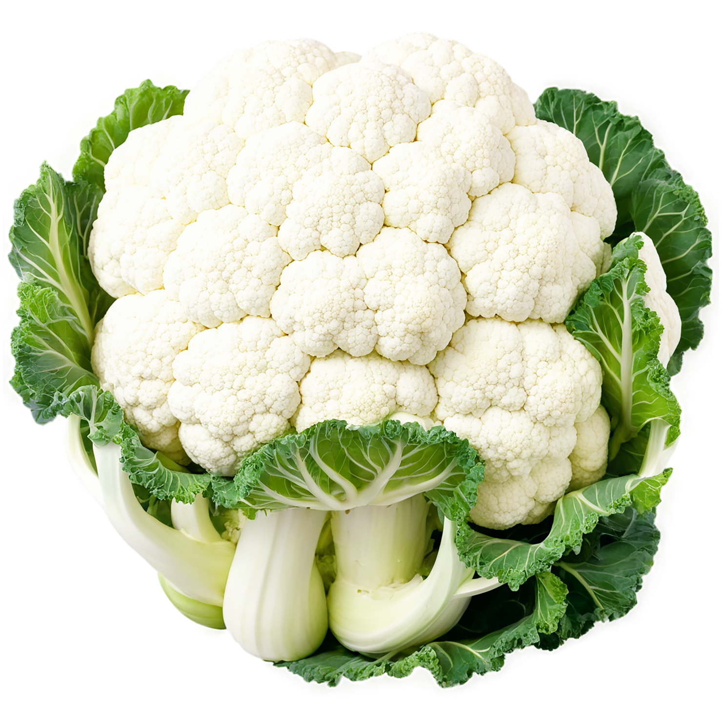 Cauliflower vegetables isolated on transparent background #10984