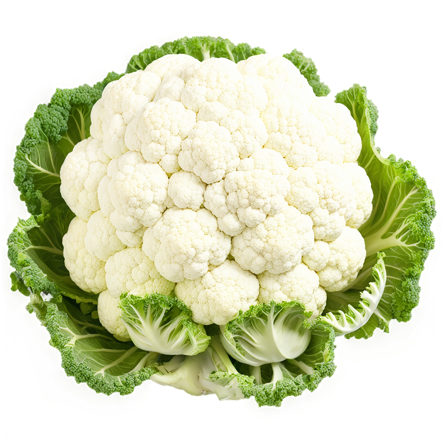 Cauliflower vegetables isolated on transparent background #10986