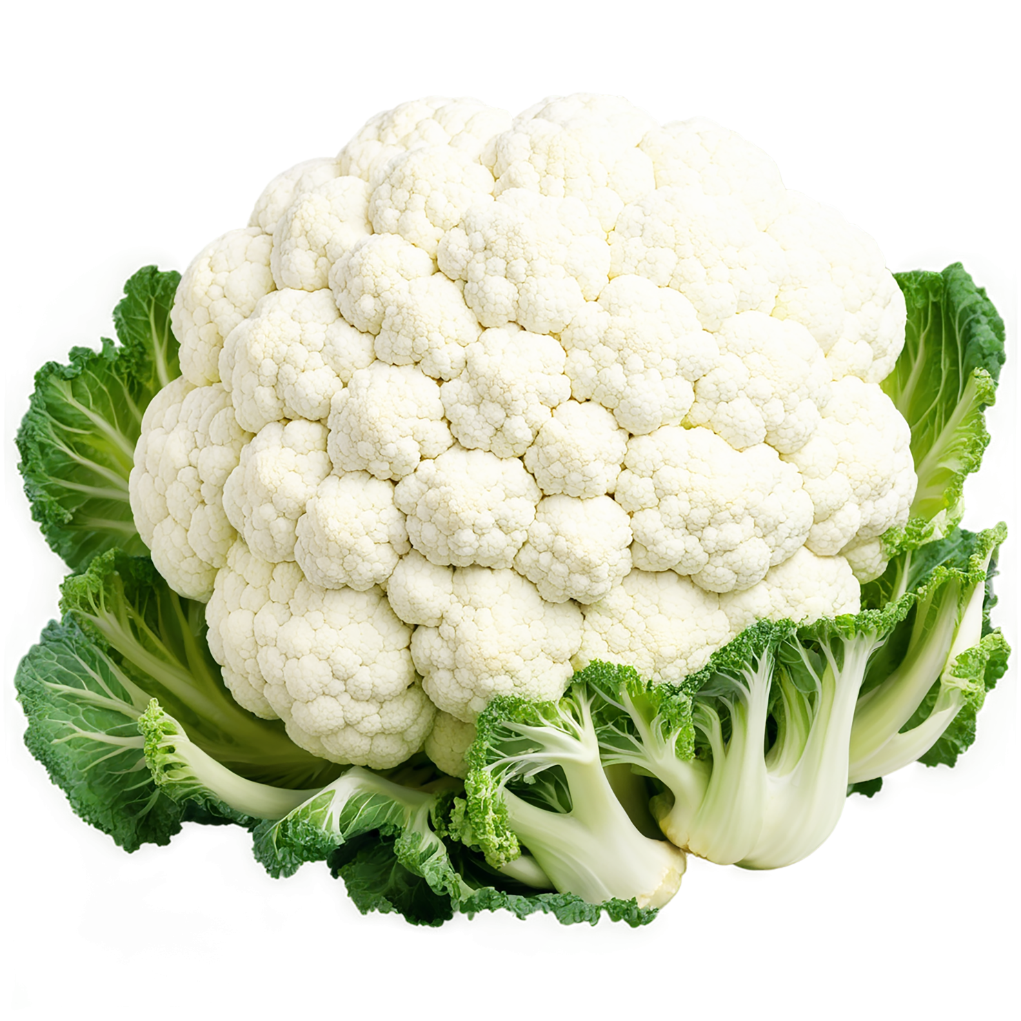 Cauliflower vegetables isolated on transparent background #10987
