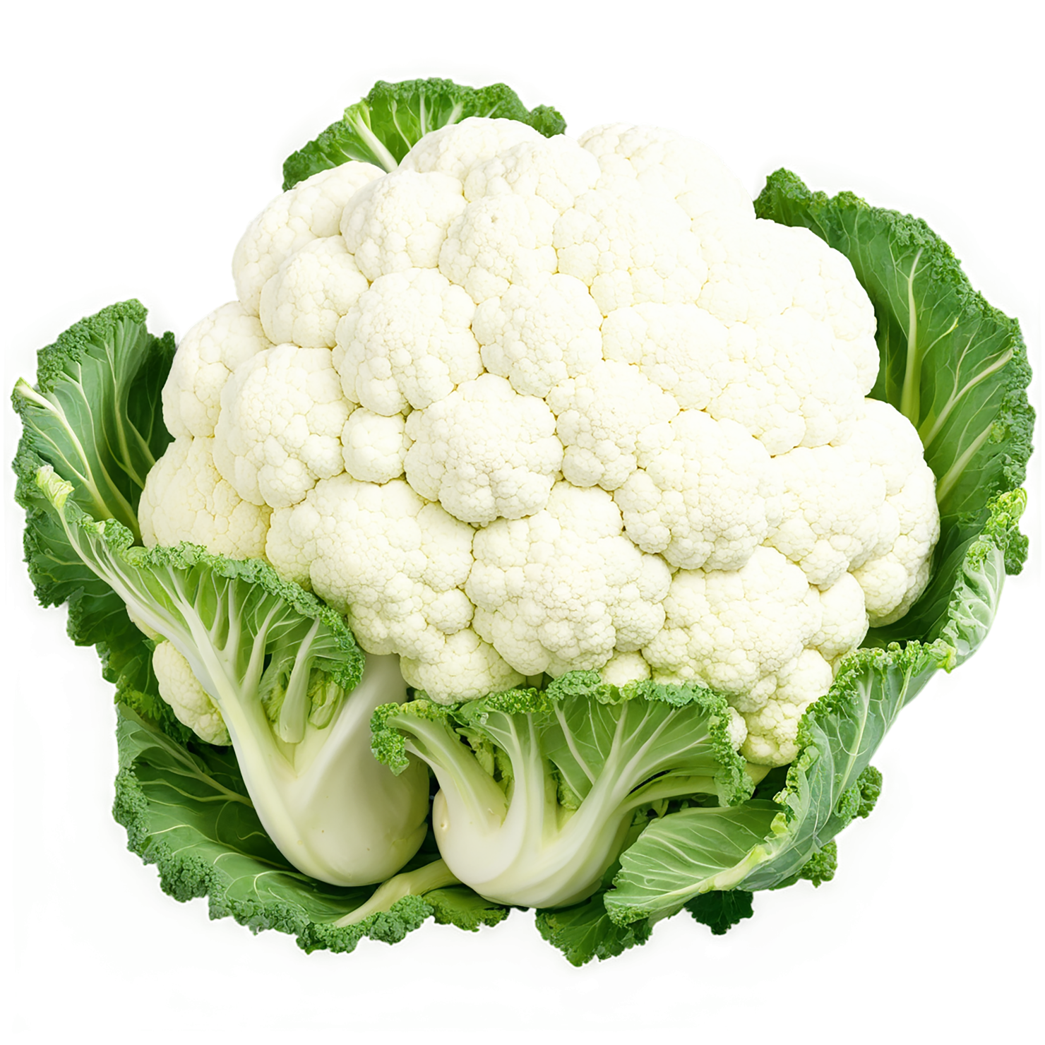 Cauliflower vegetables isolated on transparent background #10988