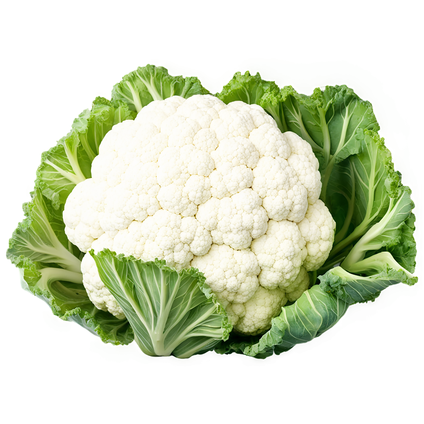 Cauliflower vegetables isolated on transparent background #10991