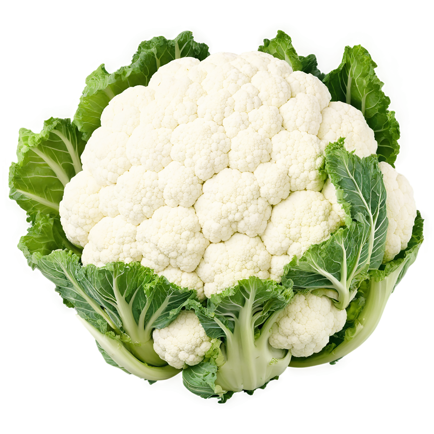Cauliflower vegetables isolated on transparent background #10992