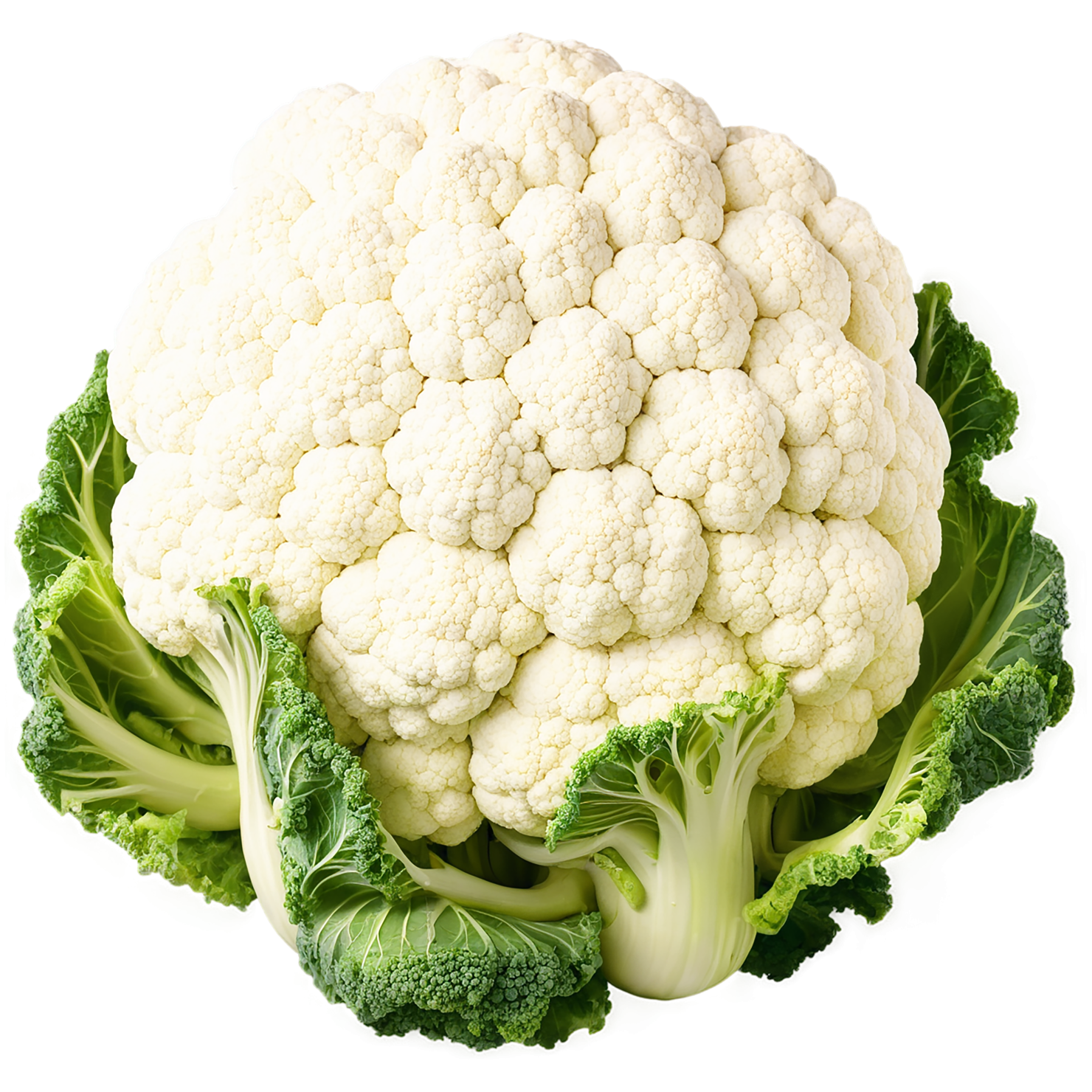 Cauliflower vegetables isolated on transparent background #10994