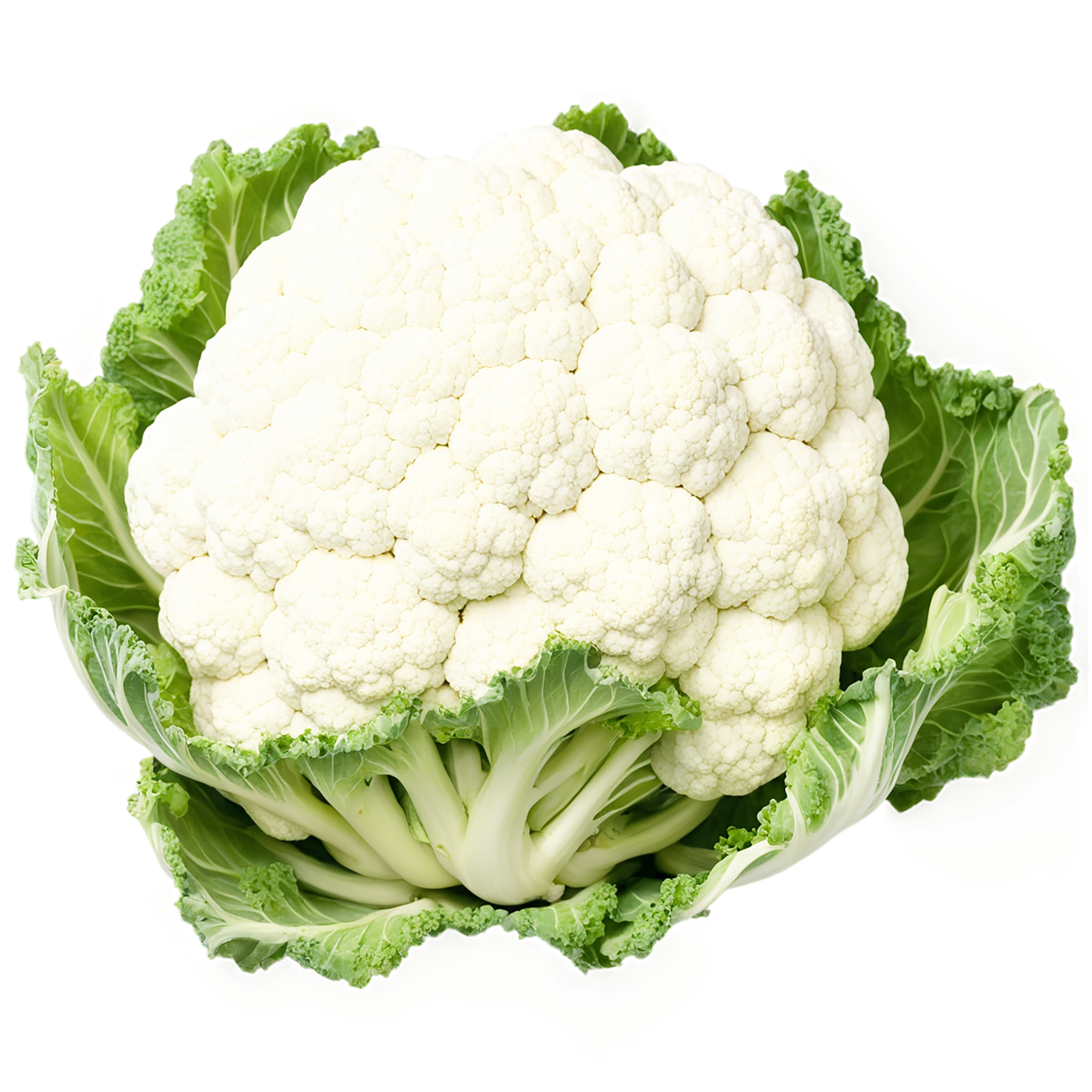 Cauliflower vegetables isolated on transparent background #10996