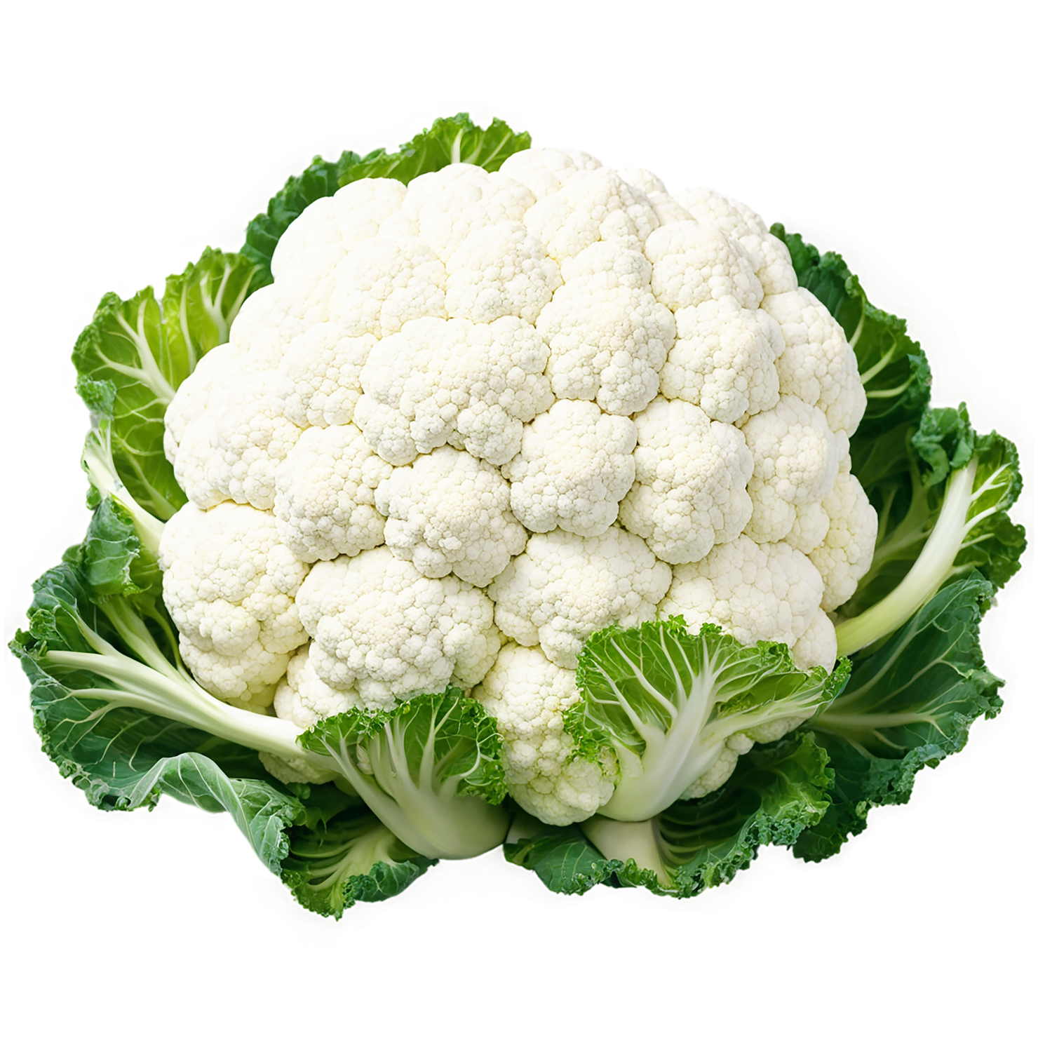 Cauliflower vegetables isolated on transparent background #11001