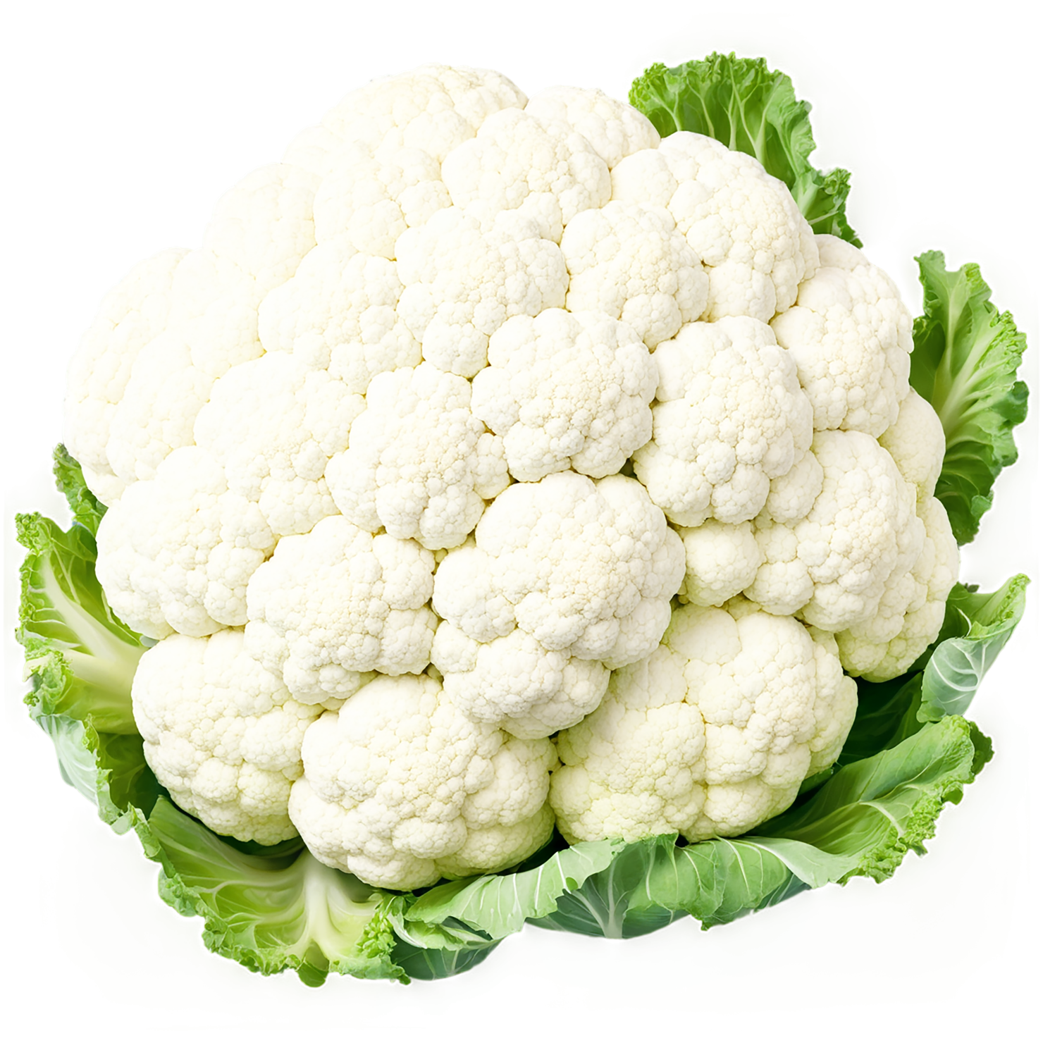 Cauliflower vegetables isolated on transparent background #11004