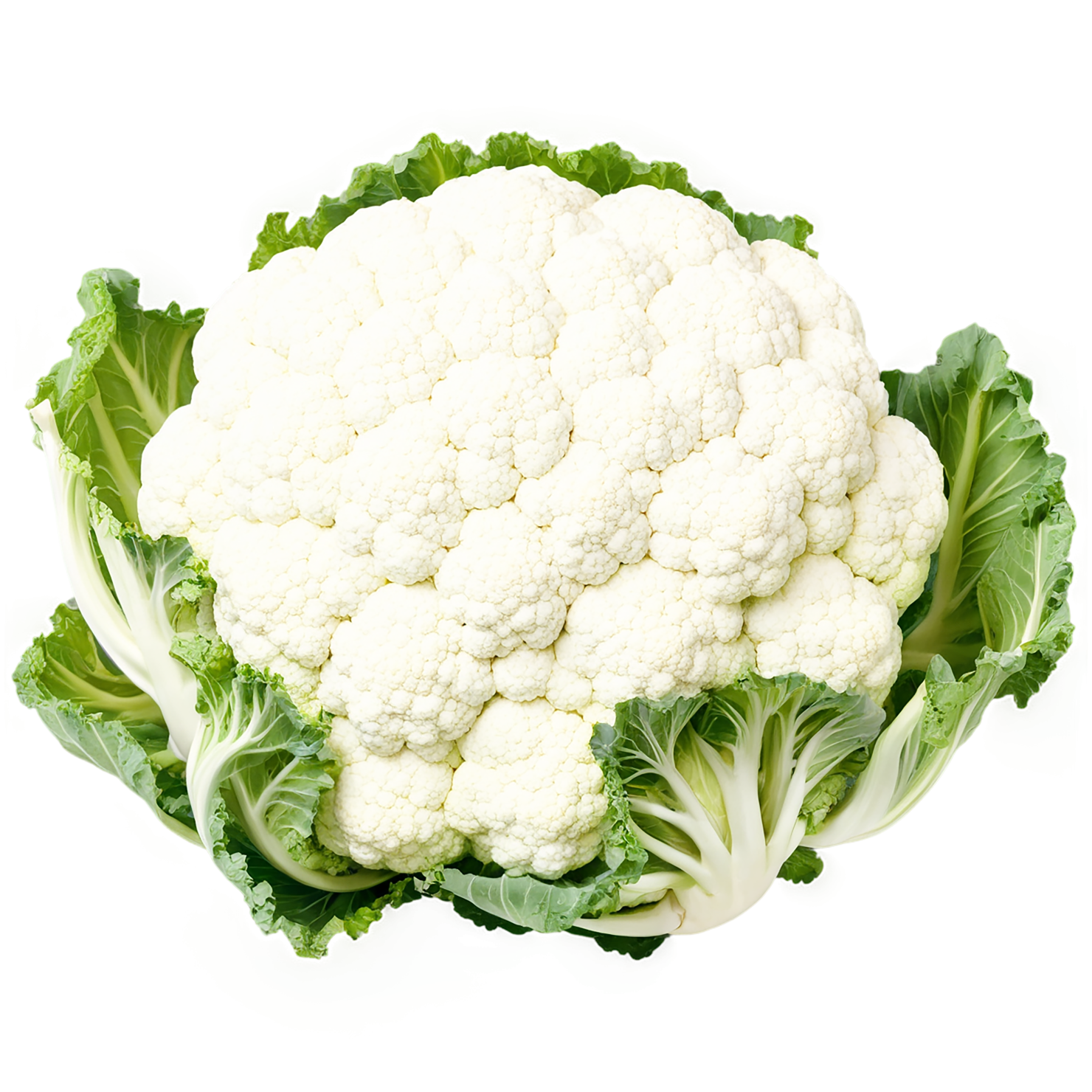 Cauliflower vegetables isolated on transparent background #11006