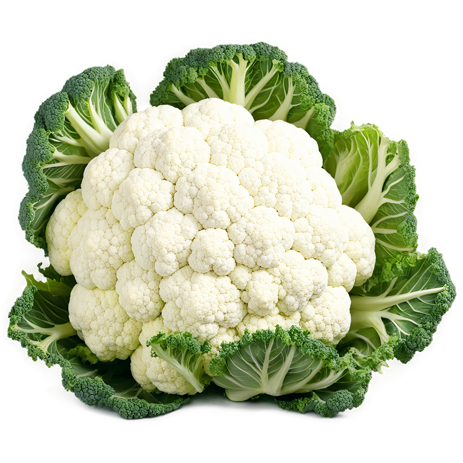 Cauliflower vegetables isolated on transparent background #11007