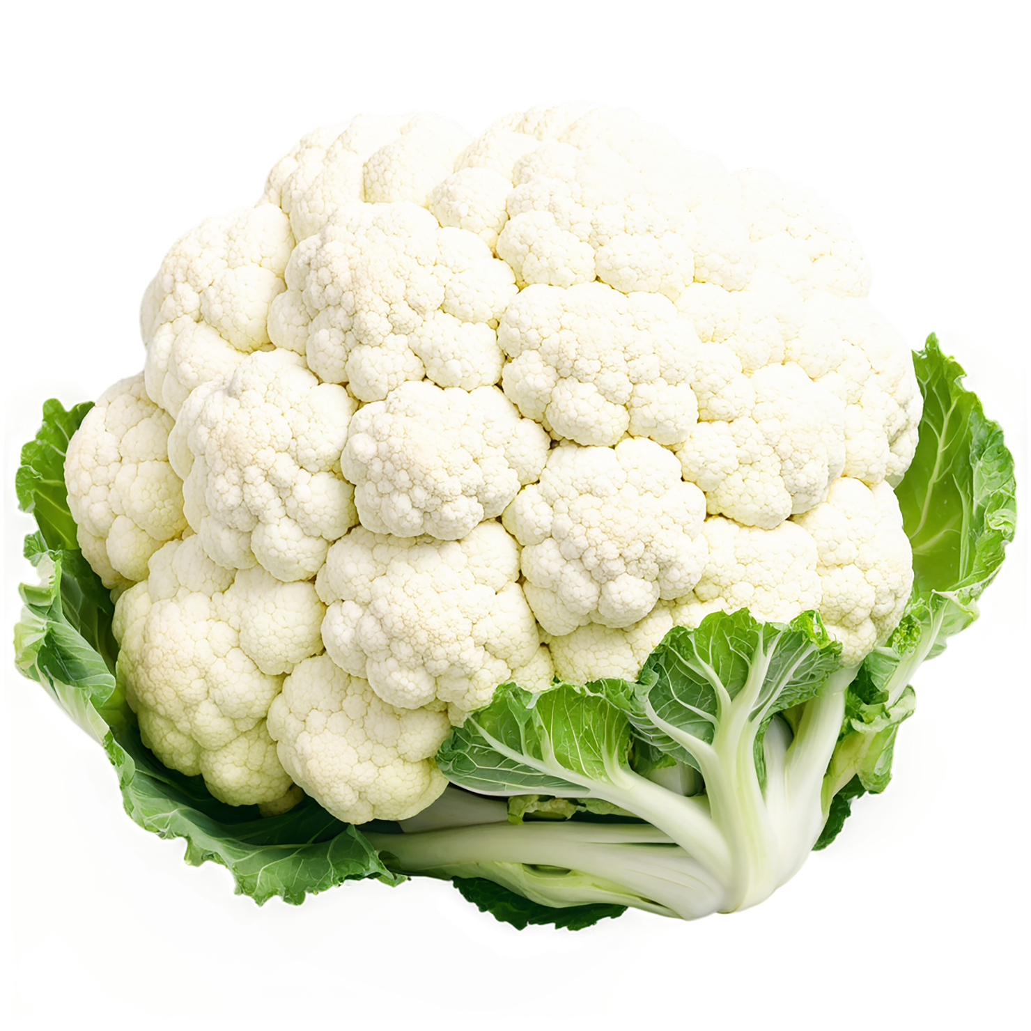 Cauliflower vegetables isolated on transparent background #11008