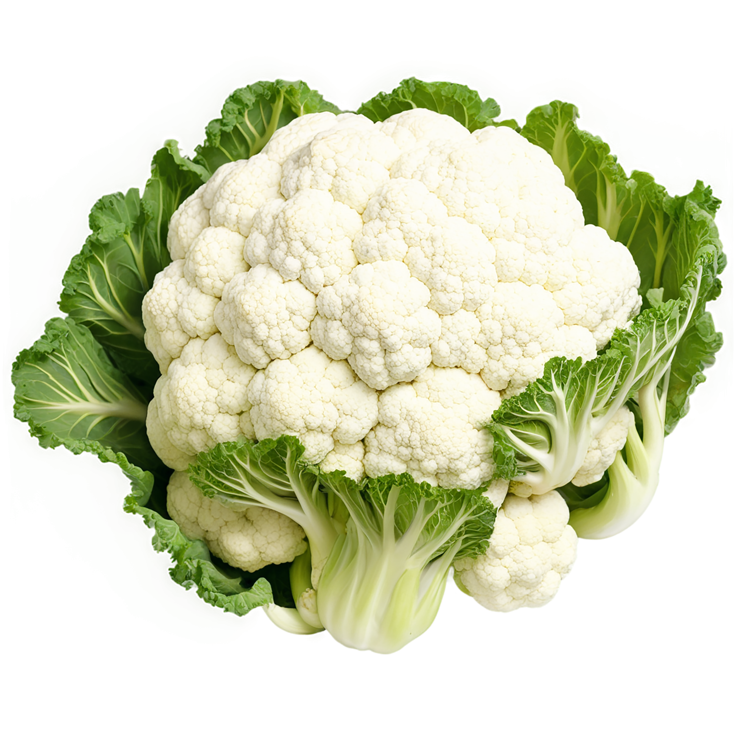 Cauliflower vegetables isolated on transparent background #11009