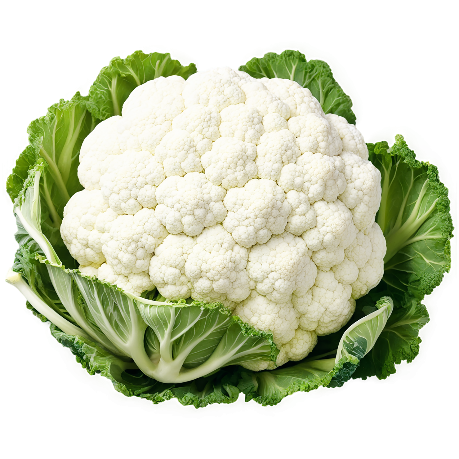 Cauliflower vegetables isolated on transparent background #11013