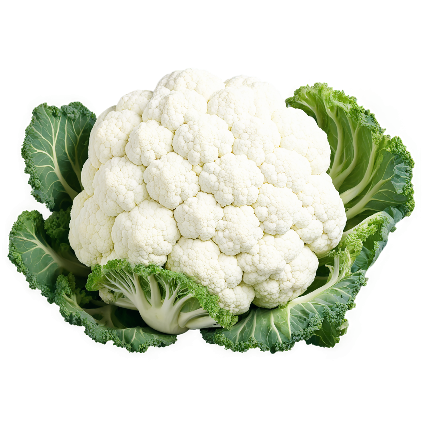 Cauliflower vegetables isolated on transparent background #11014