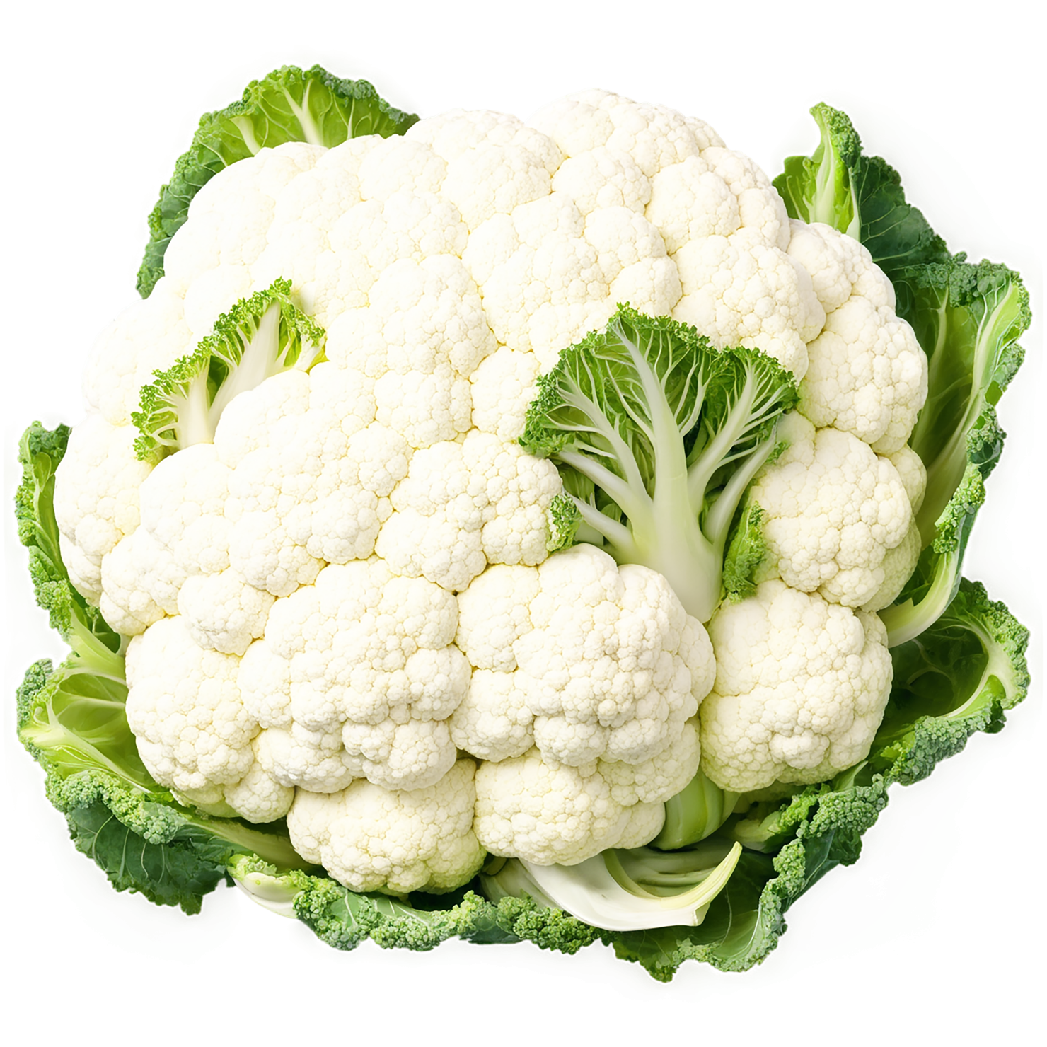 Cauliflower vegetables isolated on transparent background #11015