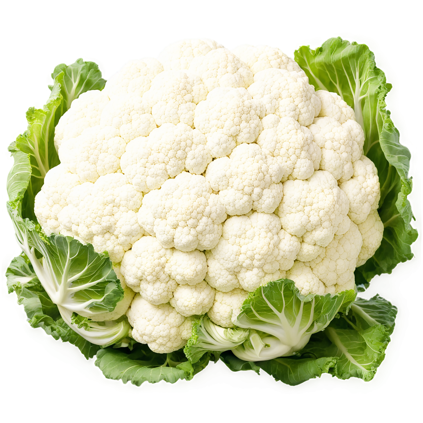 Cauliflower vegetables isolated on transparent background #11016
