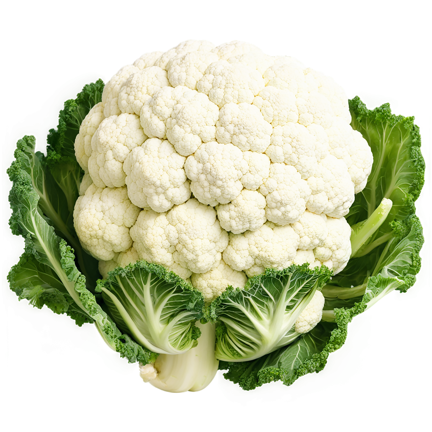 Cauliflower vegetables isolated on transparent background #11017