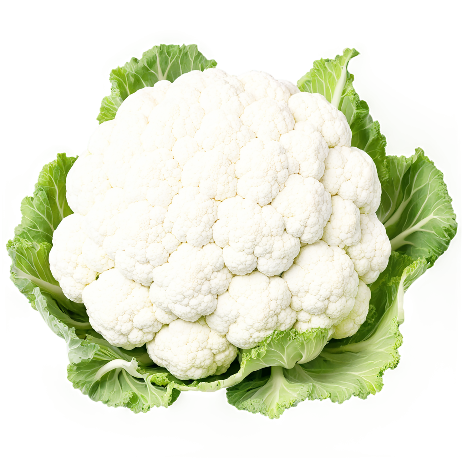 Cauliflower vegetables isolated on transparent background #11020