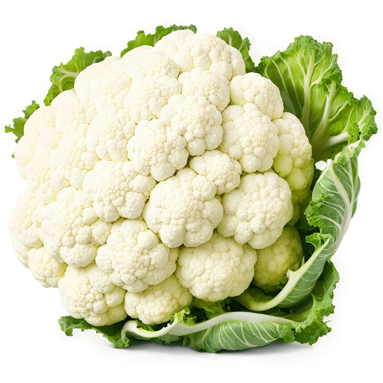 Cauliflower vegetables isolated on transparent background #11021