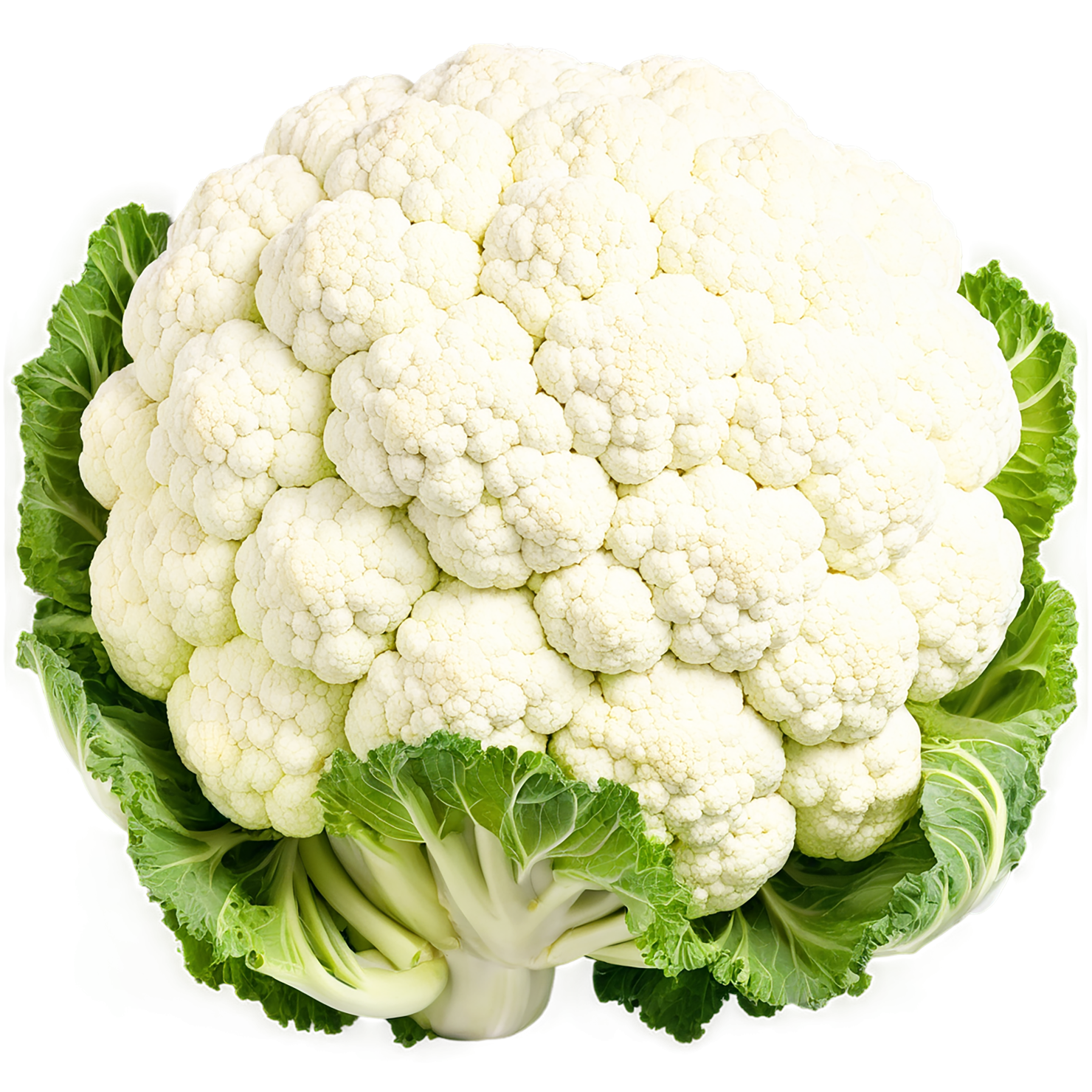 Cauliflower vegetables isolated on transparent background #11023