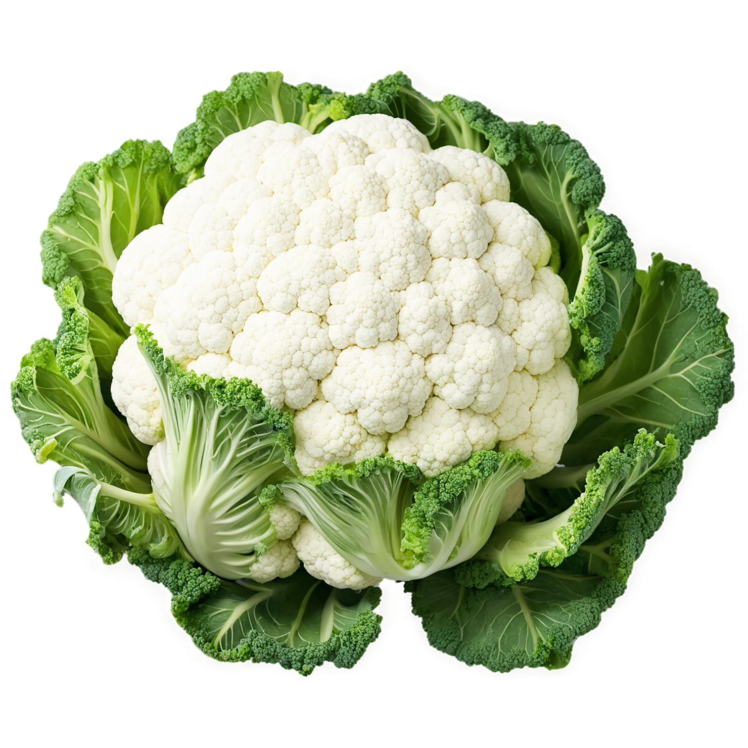 Cauliflower vegetables isolated on transparent background #11030