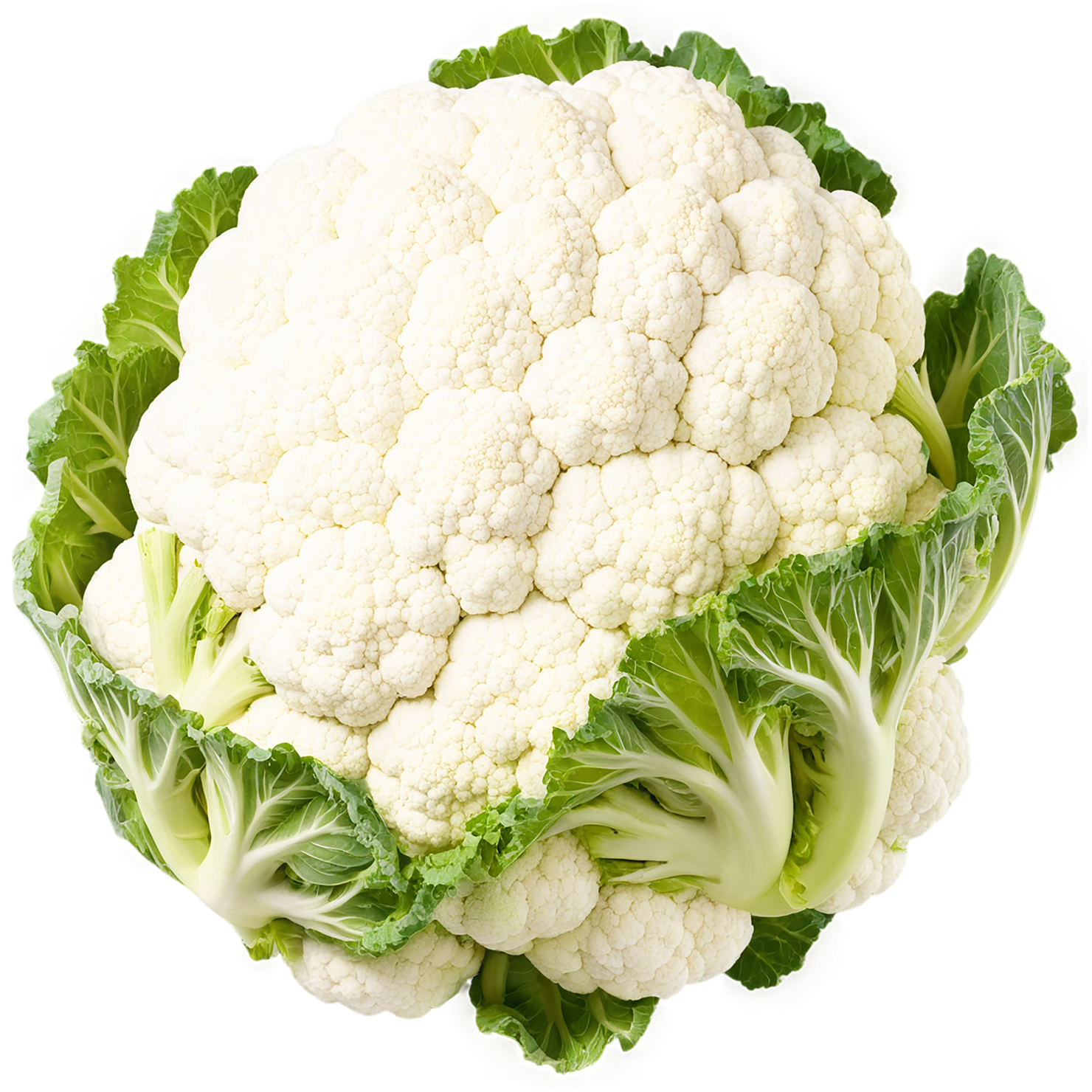 Cauliflower vegetables isolated on transparent background #11034