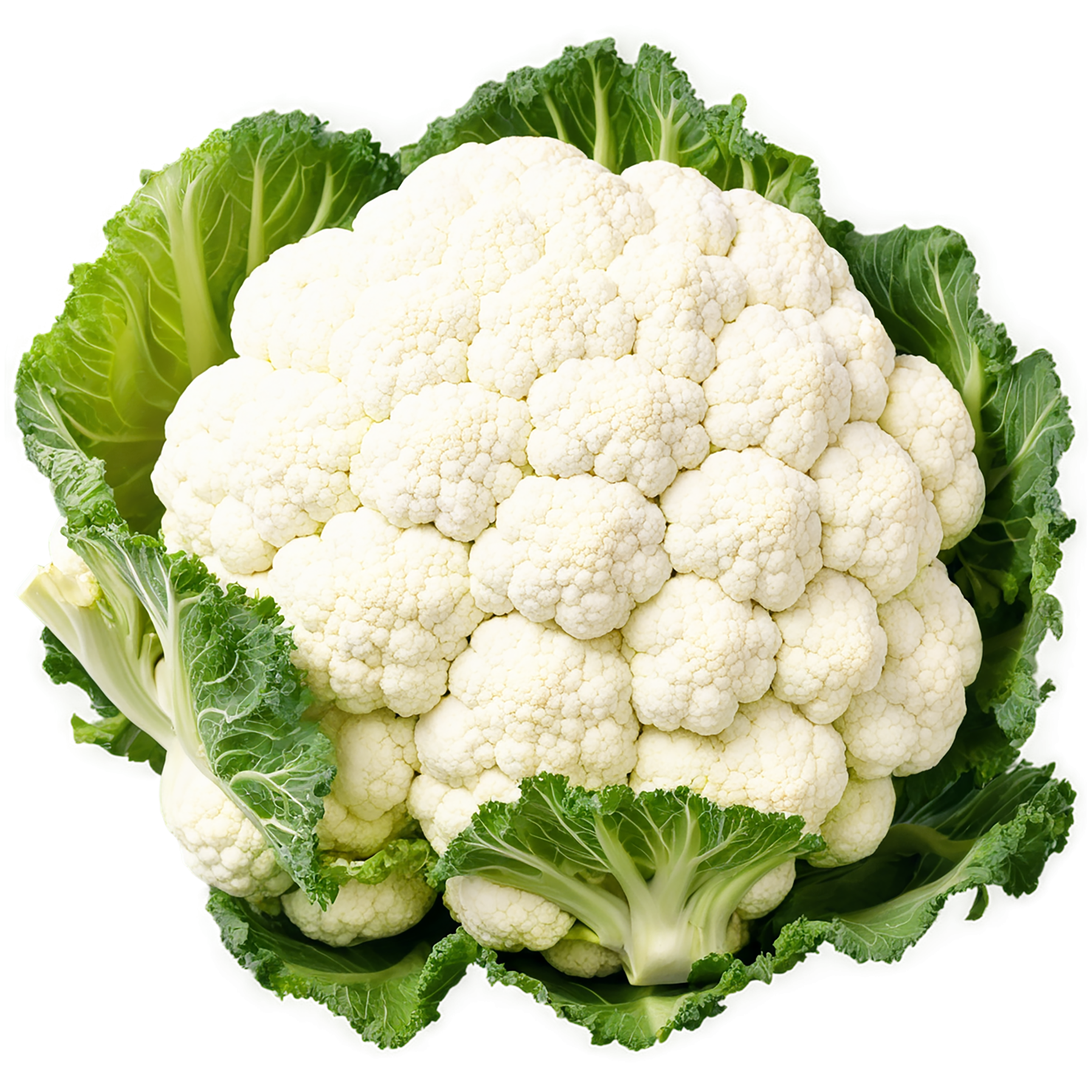 Cauliflower vegetables isolated on transparent background #11036