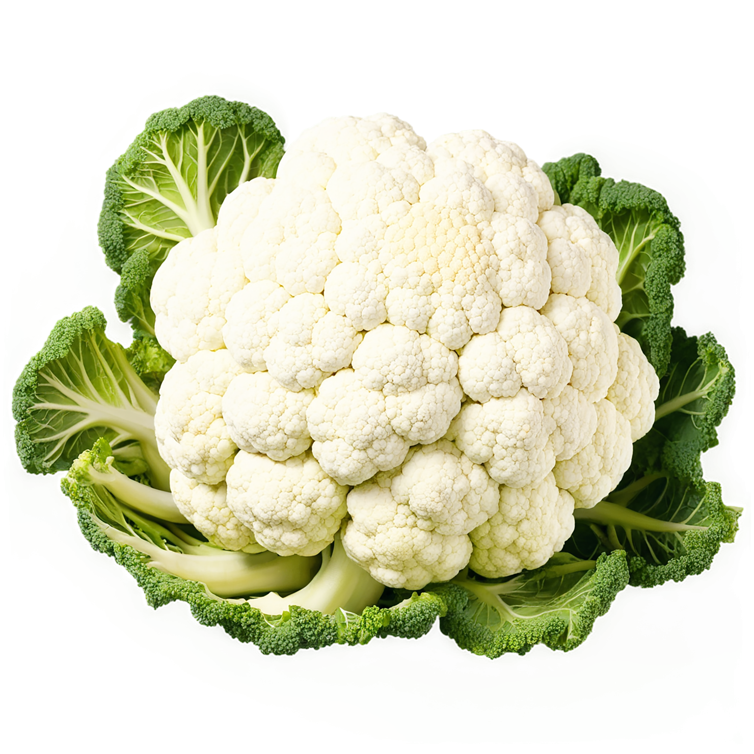 Cauliflower vegetables isolated on transparent background #11039