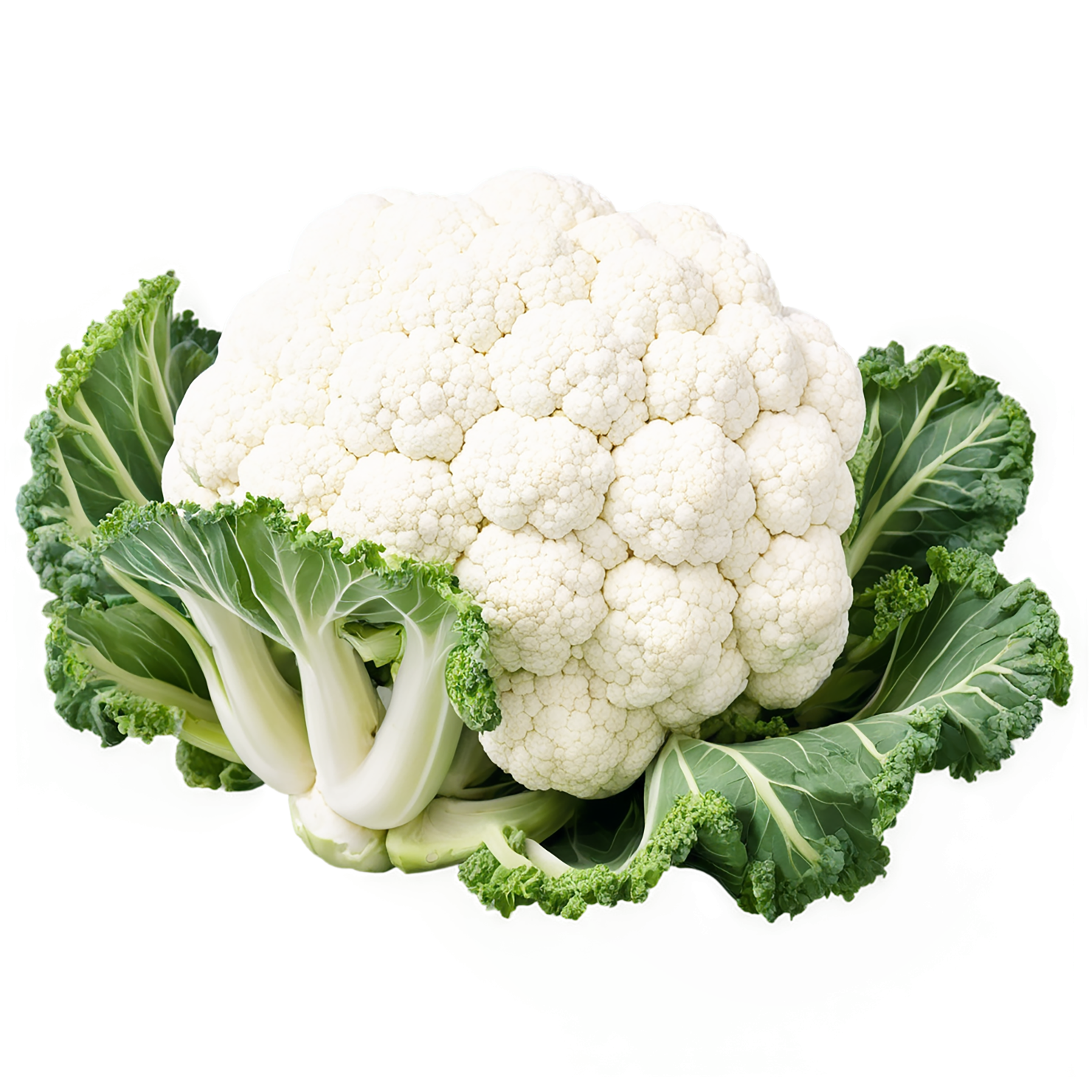 Cauliflower vegetables isolated on transparent background #11041