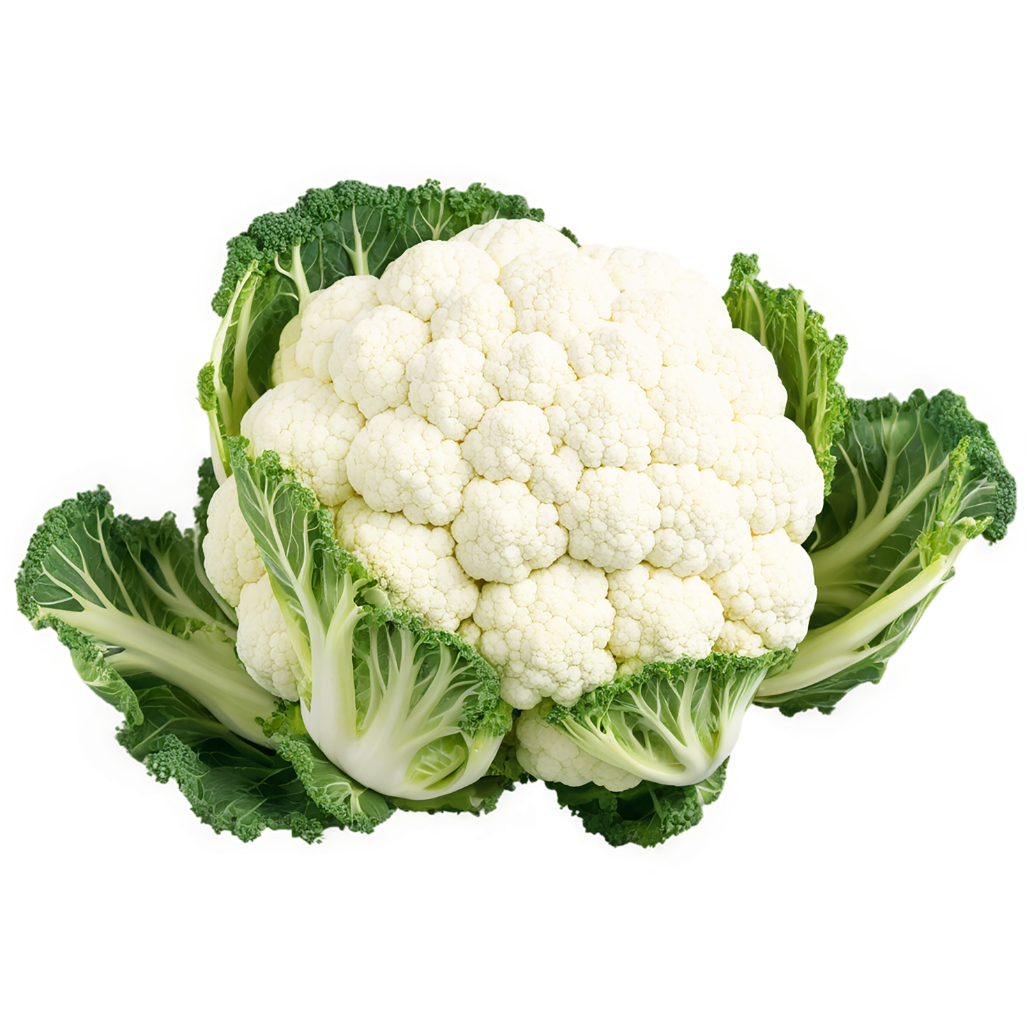 Cauliflower vegetables isolated on transparent background #11044