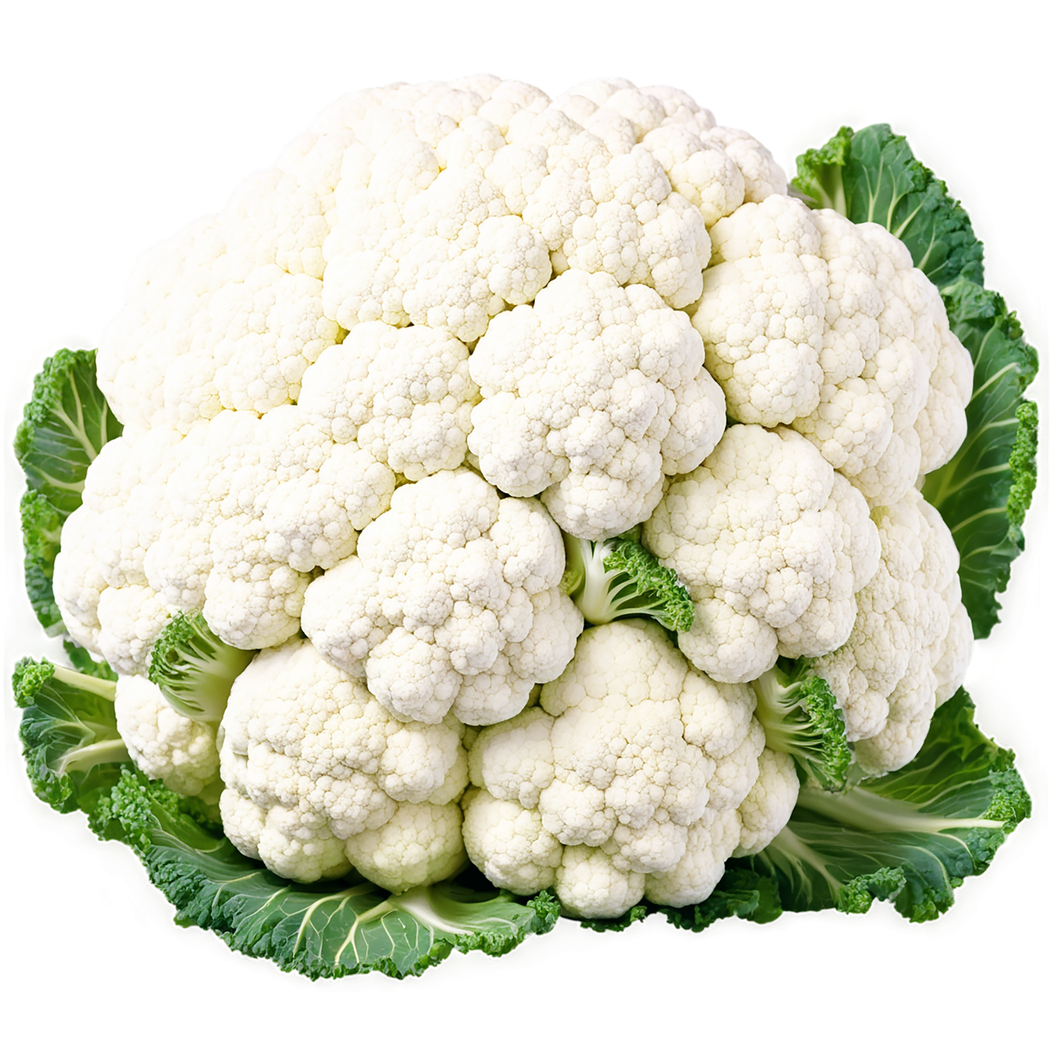 Cauliflower vegetables isolated on transparent background #11046