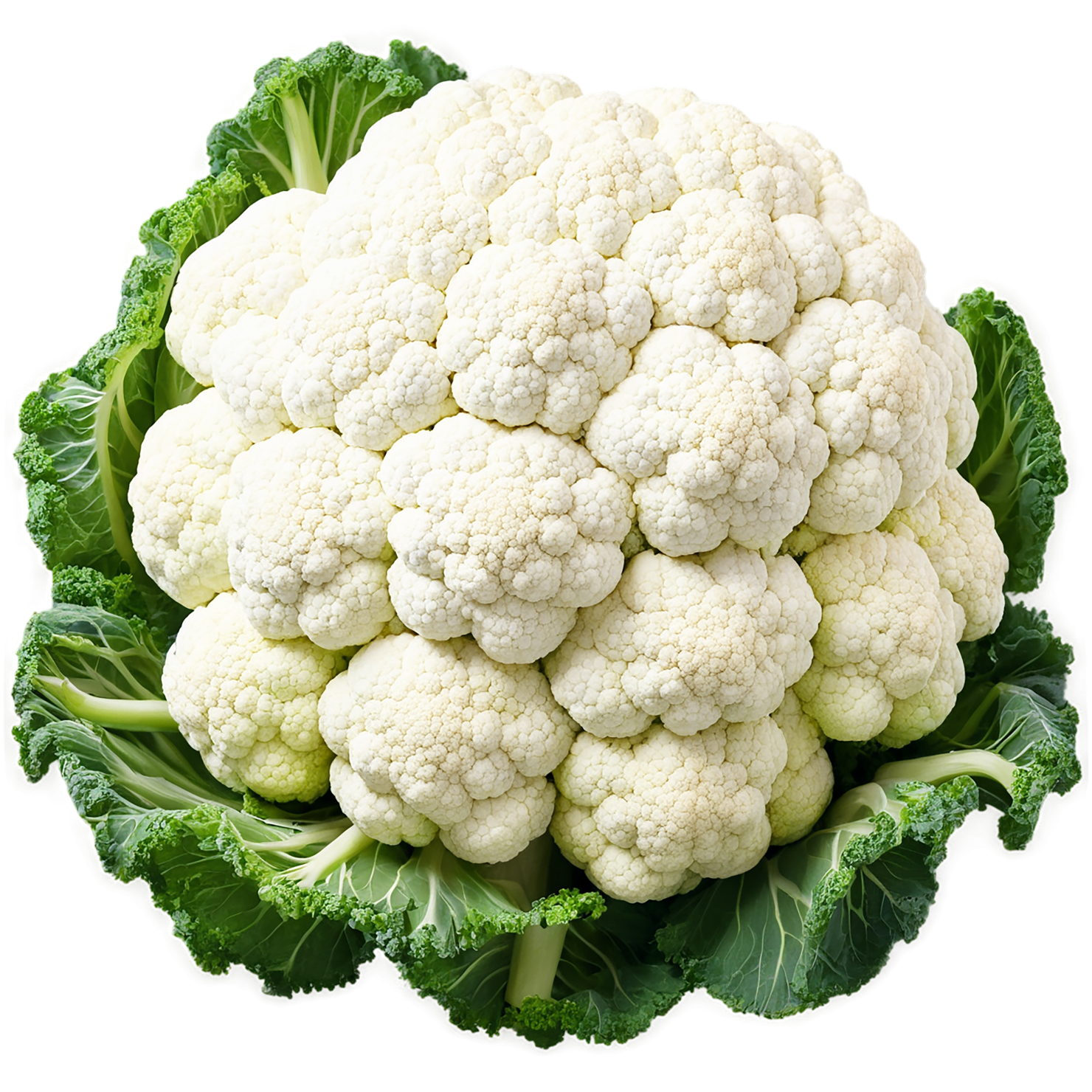 Cauliflower vegetables isolated on transparent background #11050