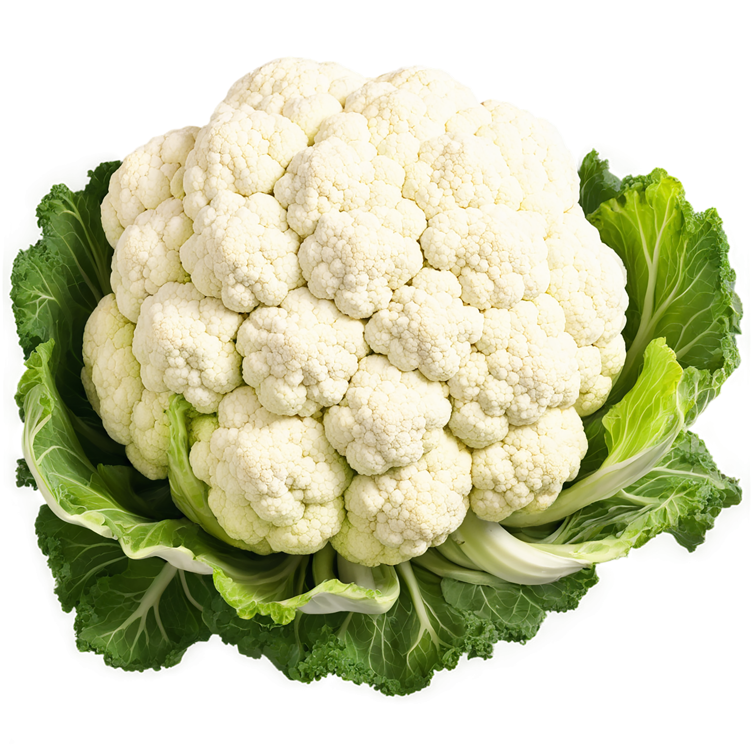 Cauliflower vegetables isolated on transparent background #11052