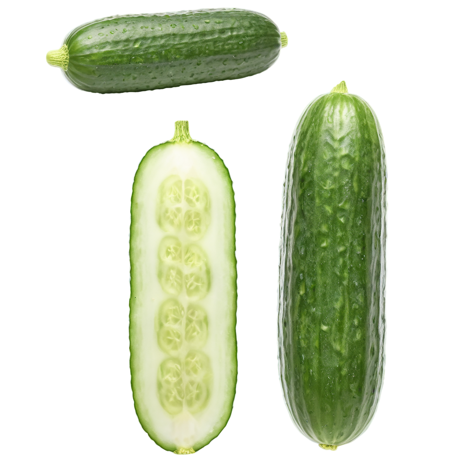 Cucumber vegetables isolated on transparent background #11161