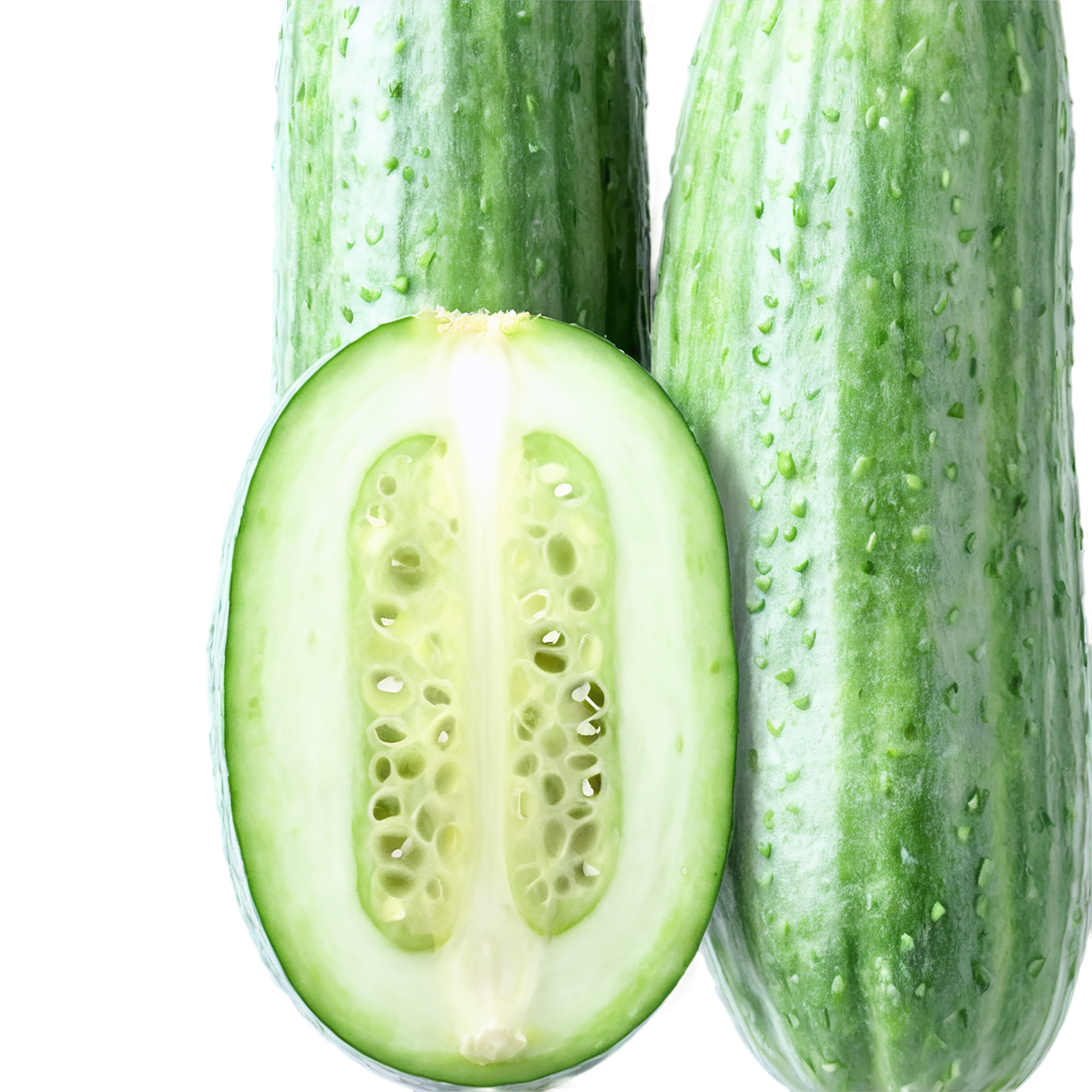 Cucumber vegetables isolated on transparent background #11179