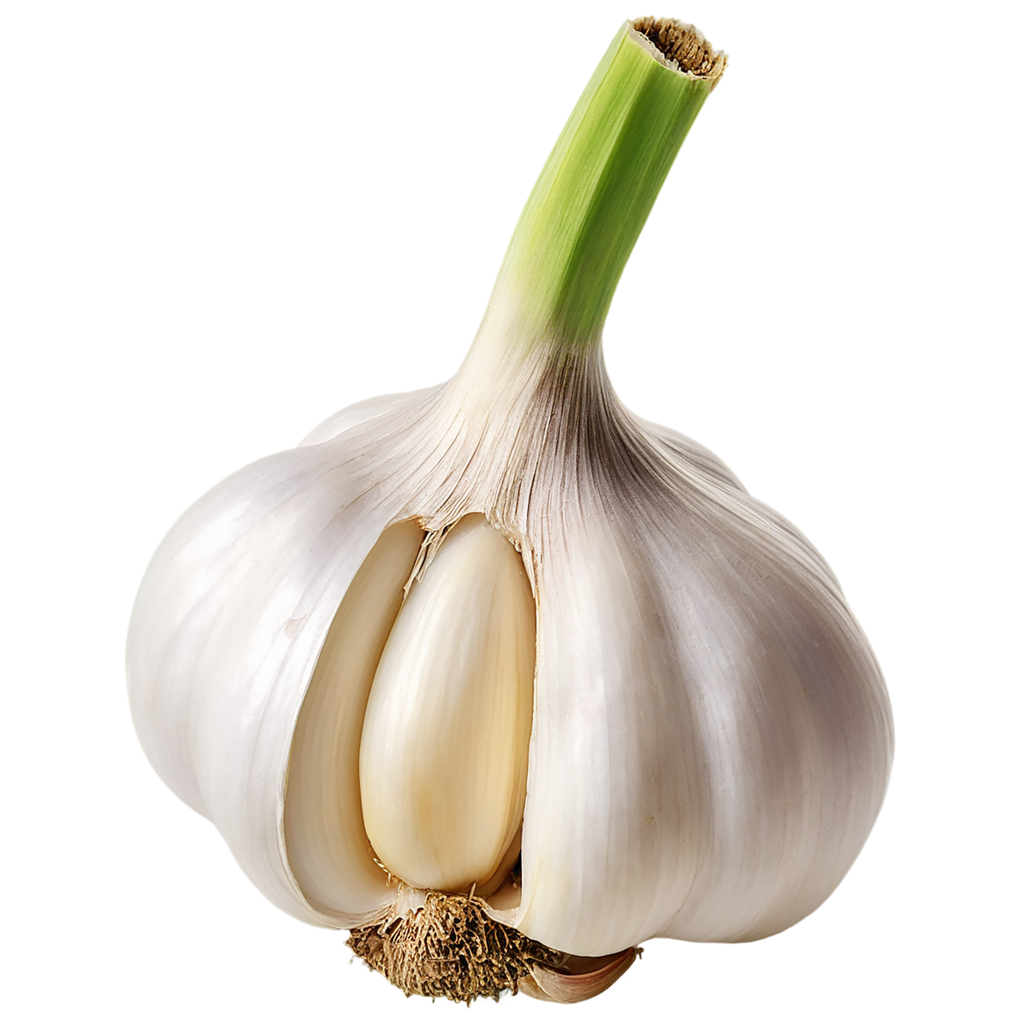 Garlic vegetables isolated on transparent background #11331