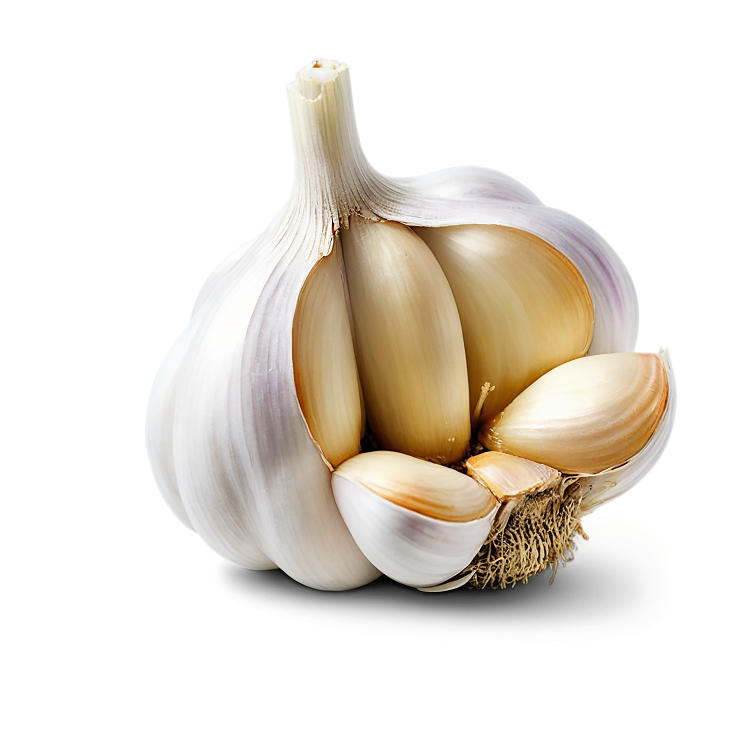 Garlic vegetables isolated on transparent background #11346