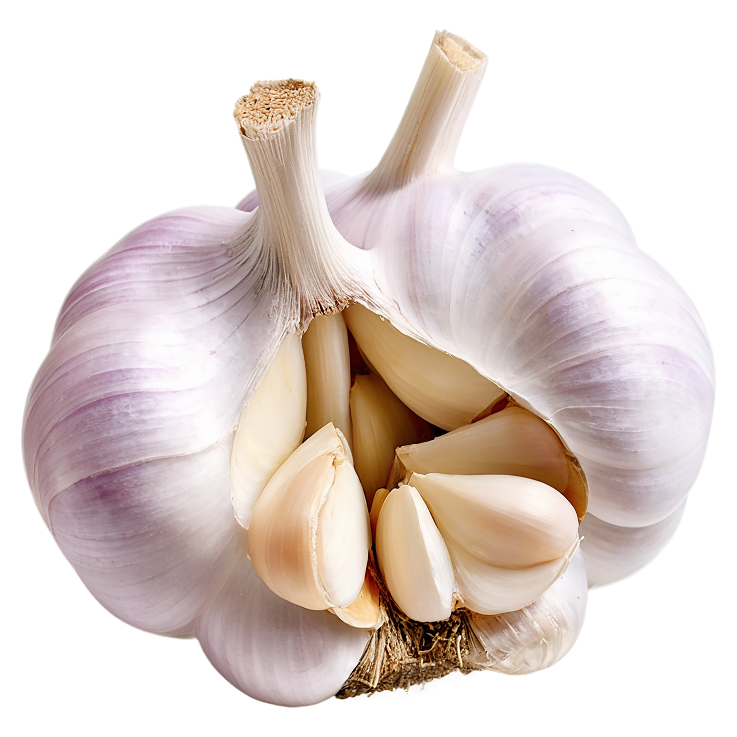 Garlic vegetables isolated on transparent background #11371