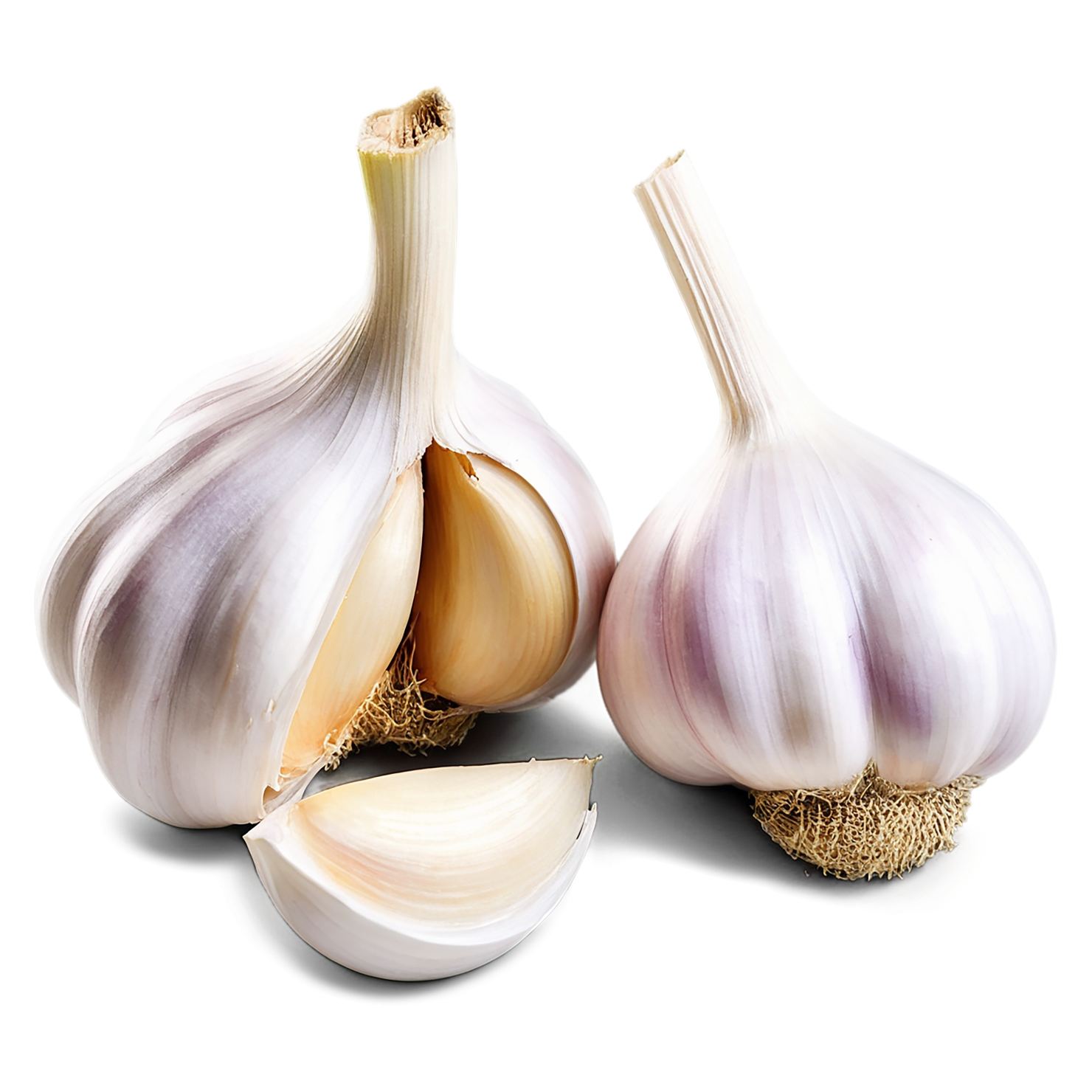 Garlic vegetables isolated on transparent background #11375