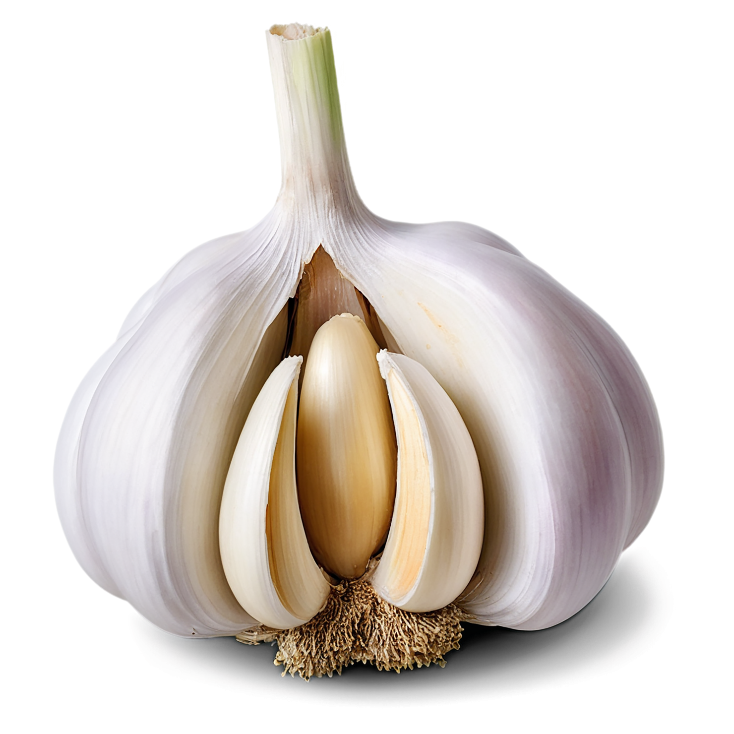 Garlic vegetables isolated on transparent background #11383