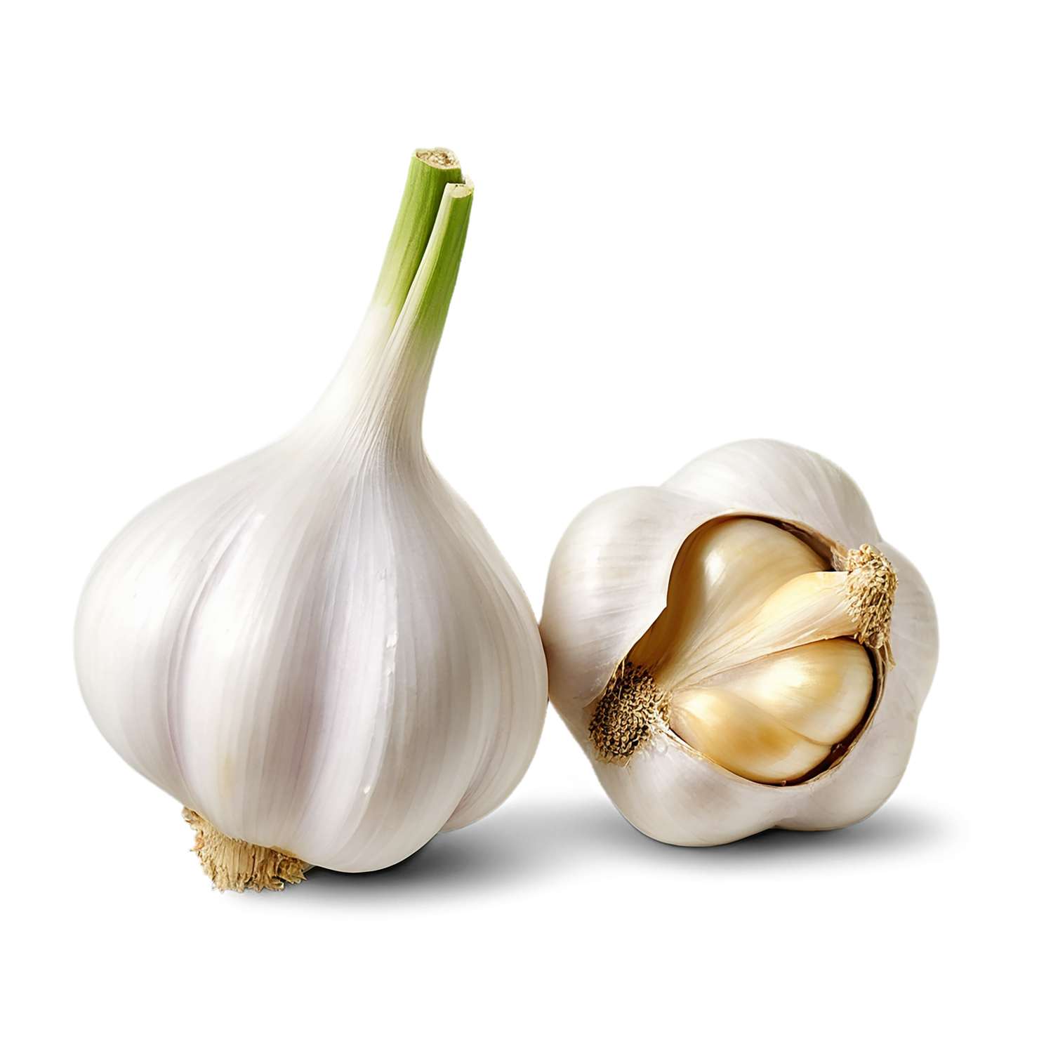 Garlic vegetables isolated on transparent background #11384