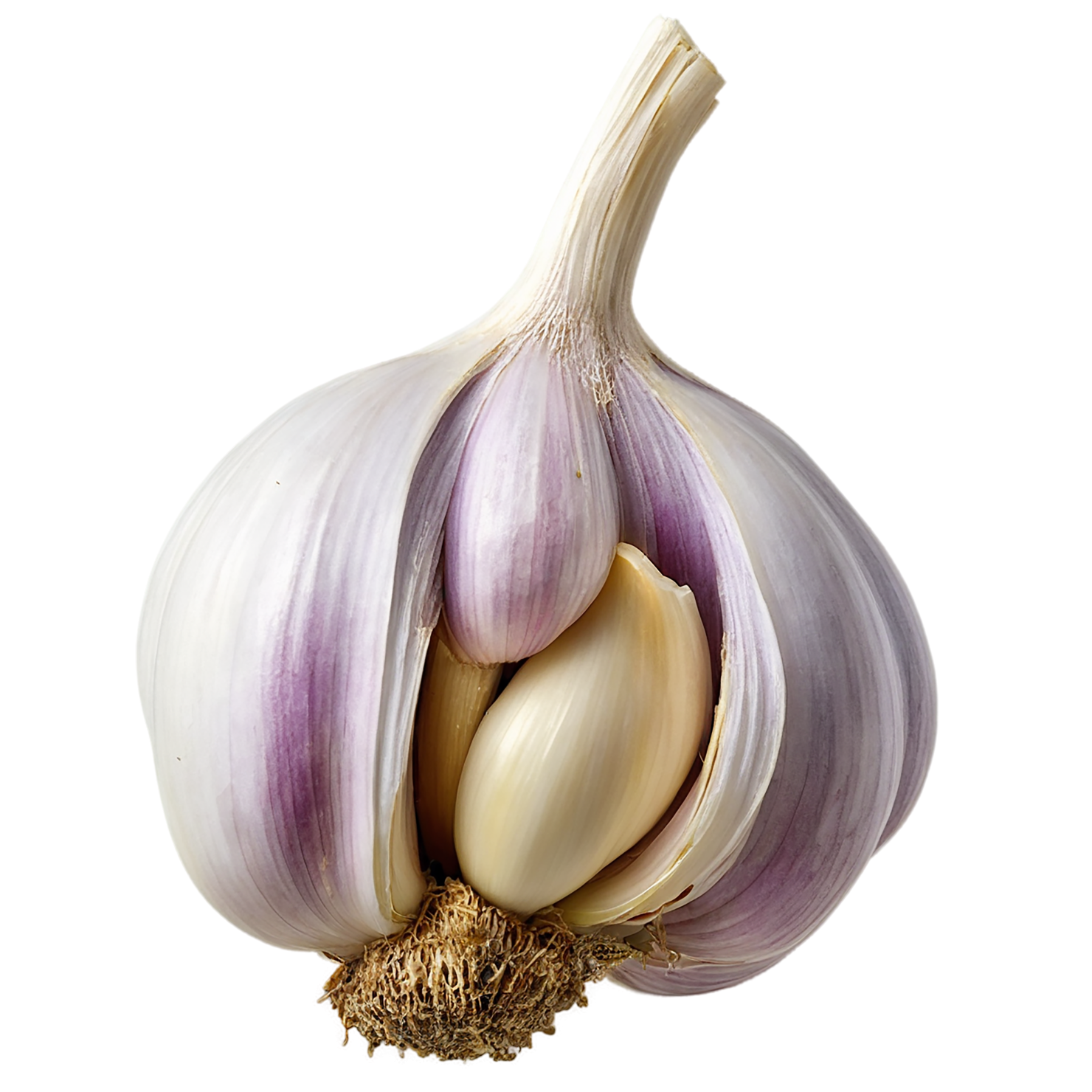 Garlic vegetables isolated on transparent background #11395