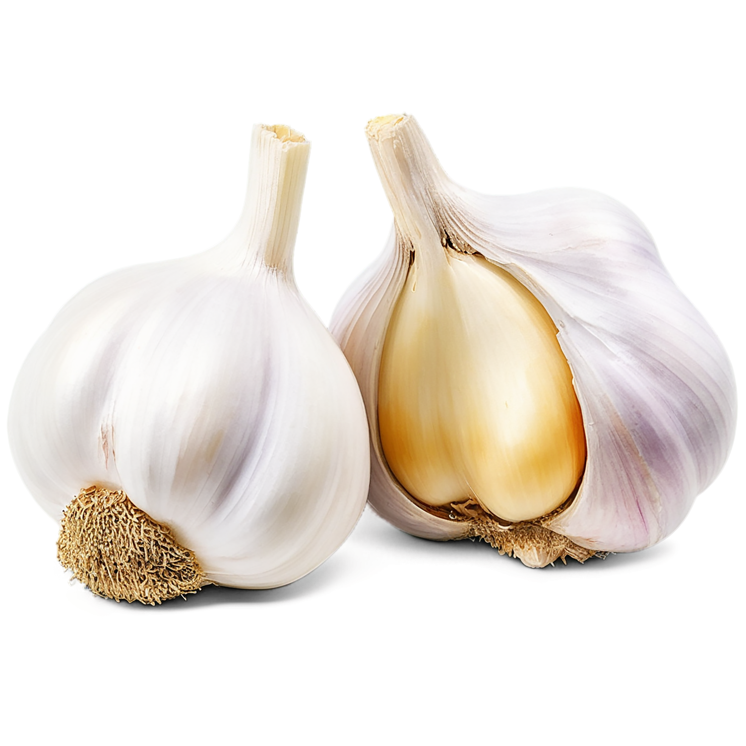 Garlic vegetables isolated on transparent background #11397
