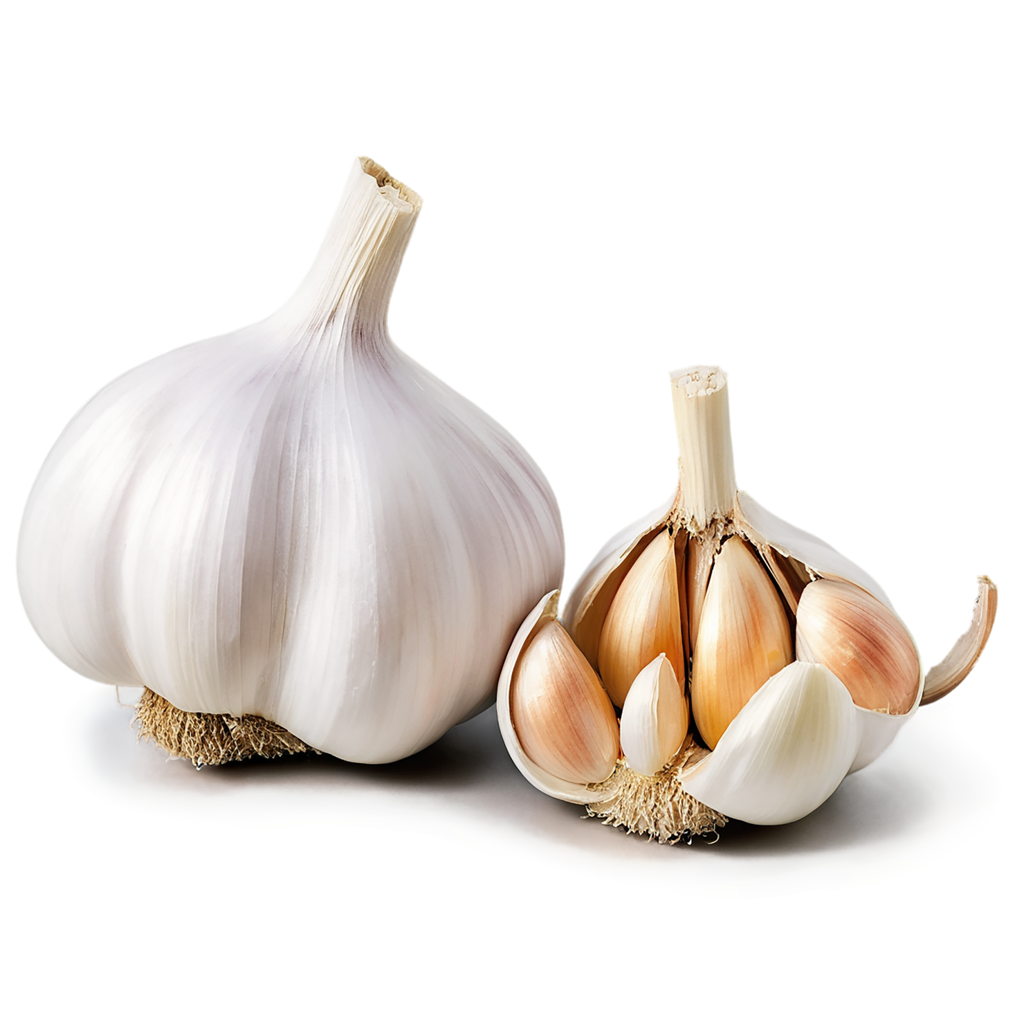 Garlic vegetables isolated on transparent background #11399